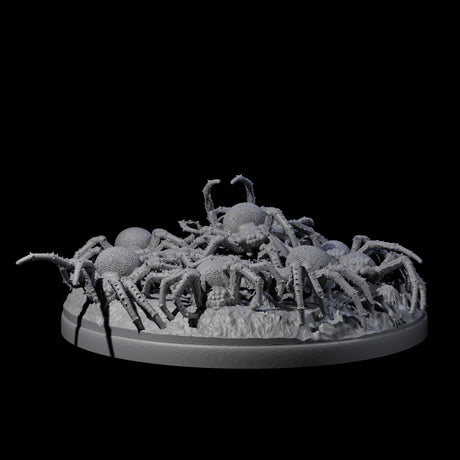 Grim Spider Swarm A Miniature for Dungeons and Dragons, Pathfinder or other TTRPGs