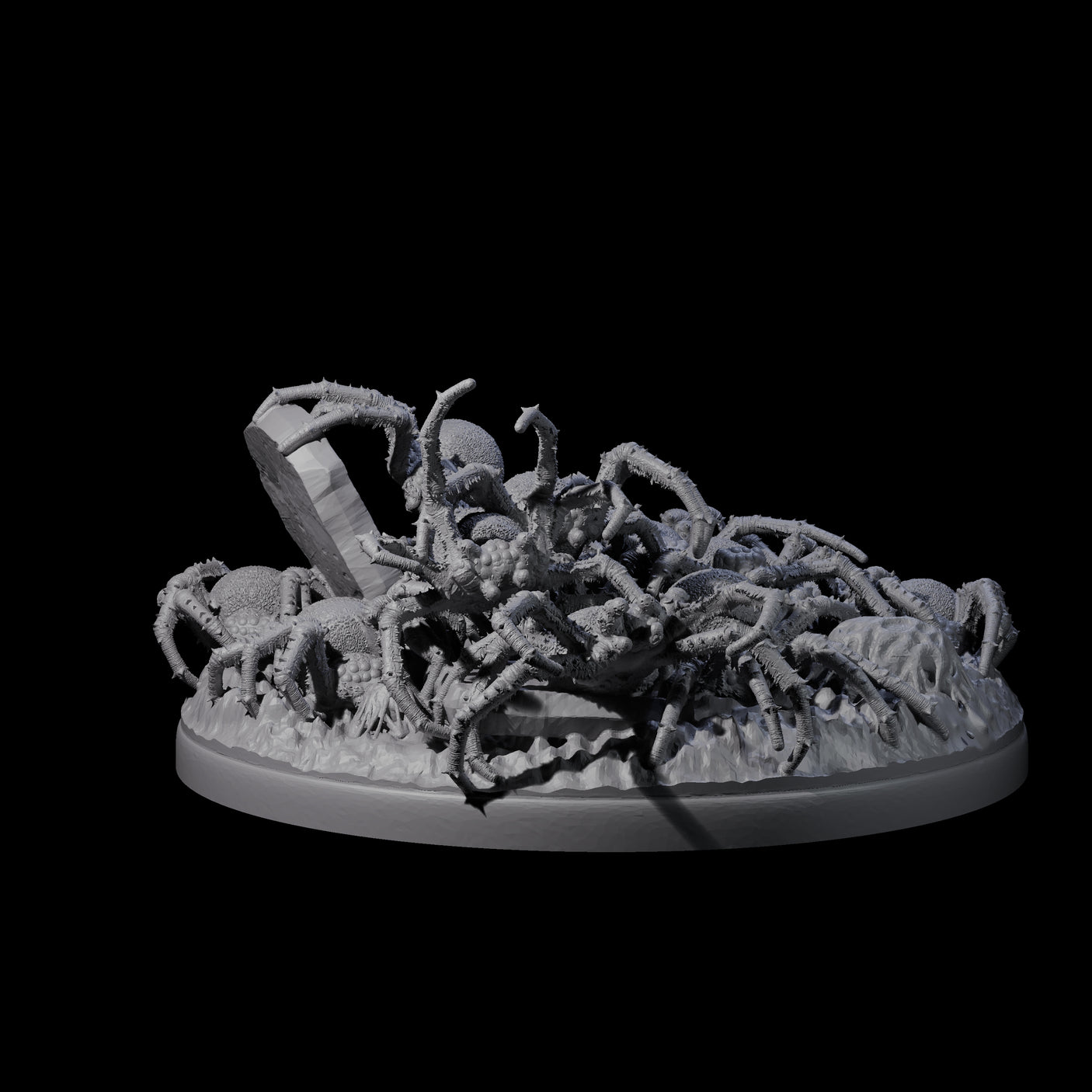 Grim Spider Swarm B Miniature for Dungeons and Dragons, Pathfinder or other TTRPGs