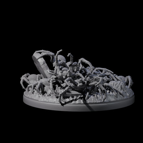 Grim Spider Swarm B Miniature for Dungeons and Dragons, Pathfinder or other TTRPGs