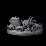 Grim Spider Swarm B Miniature for Dungeons and Dragons, Pathfinder or other TTRPGs