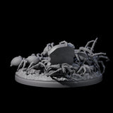 Grim Spider Swarm B Miniature for Dungeons and Dragons, Pathfinder or other TTRPGs