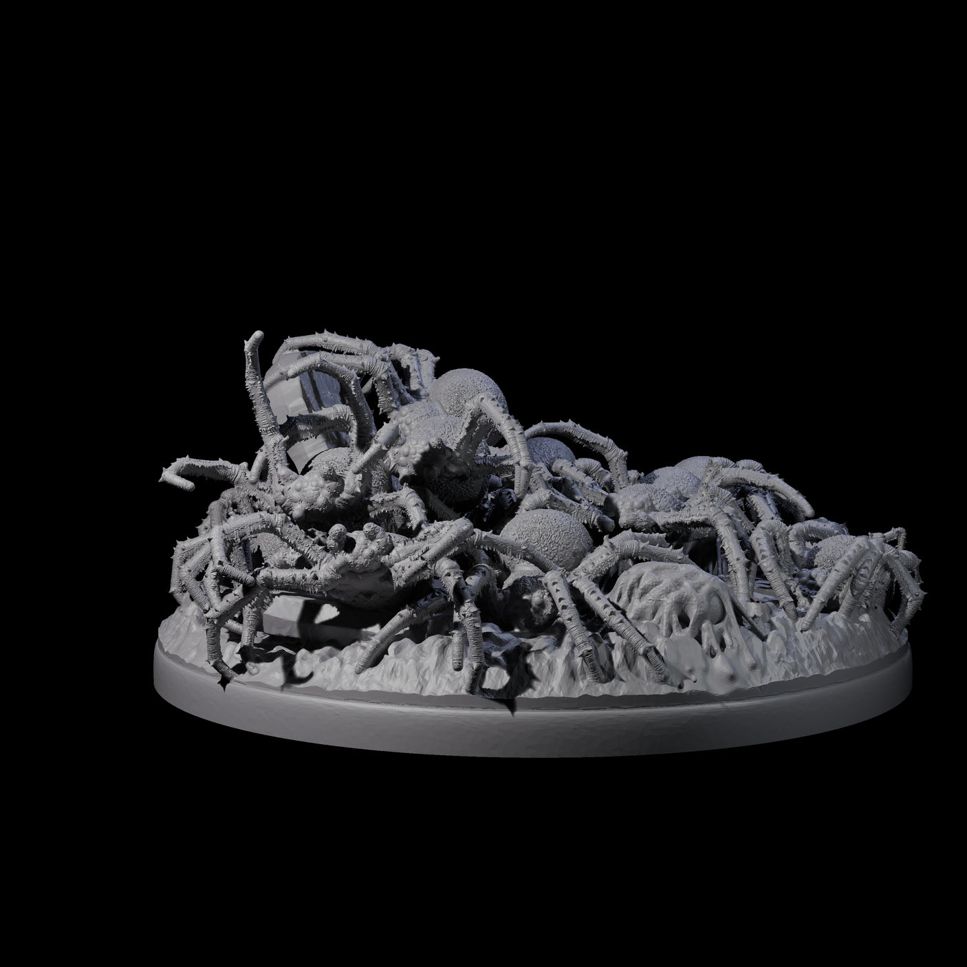 Grim Spider Swarm B Miniature for Dungeons and Dragons, Pathfinder or other TTRPGs