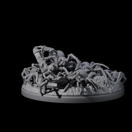 Grim Spider Swarm B Miniature for Dungeons and Dragons, Pathfinder or other TTRPGs