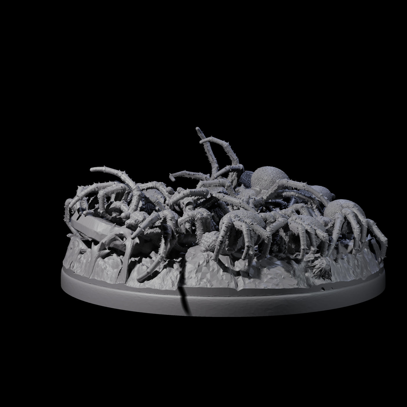 Grim Spider Swarm C Miniature for Dungeons and Dragons, Pathfinder or other TTRPGs