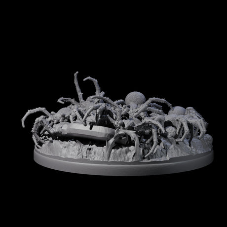 Grim Spider Swarm C Miniature for Dungeons and Dragons, Pathfinder or other TTRPGs