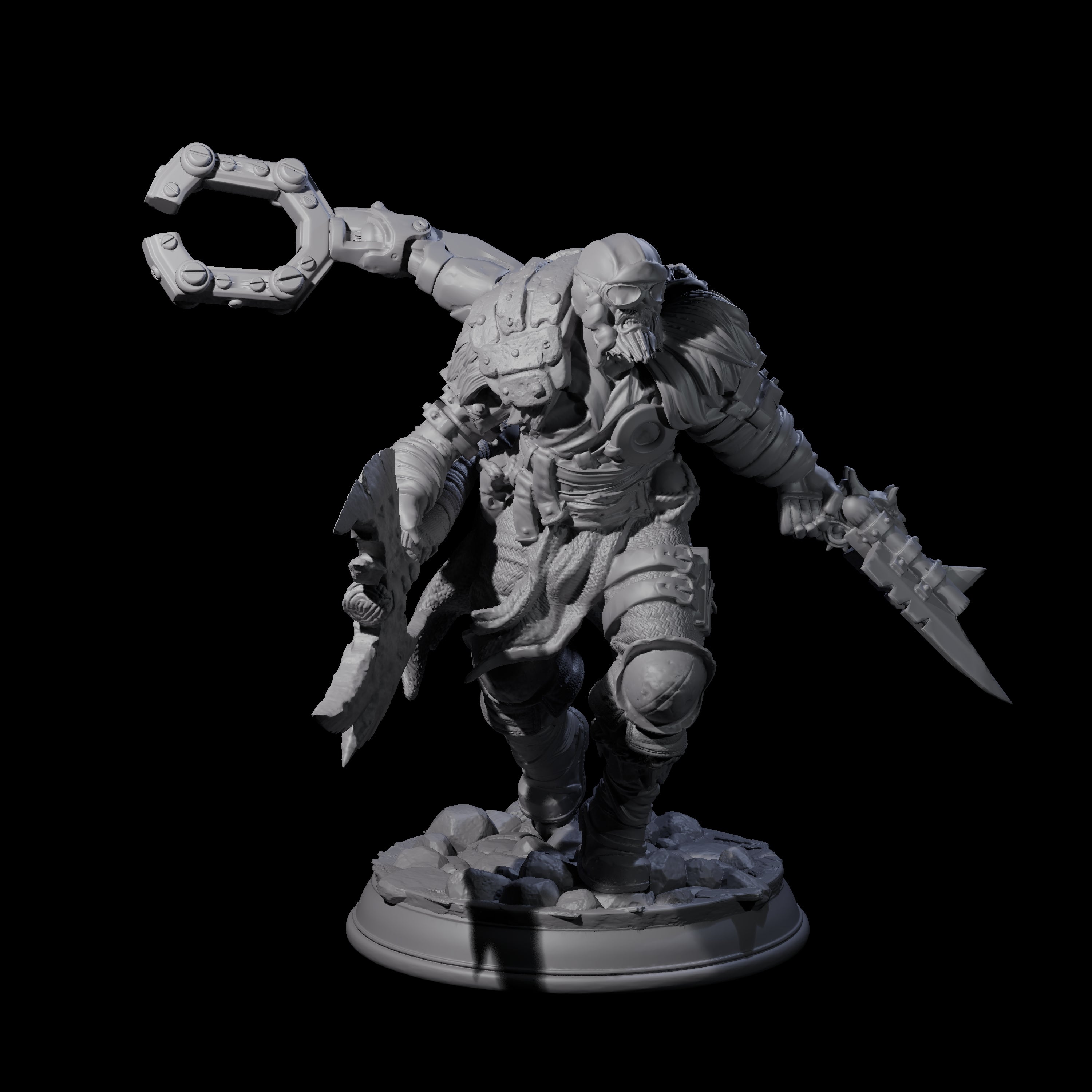 Grimacing Artificer Miniature for Dungeons and Dragons, Pathfinder or other TTRPGs