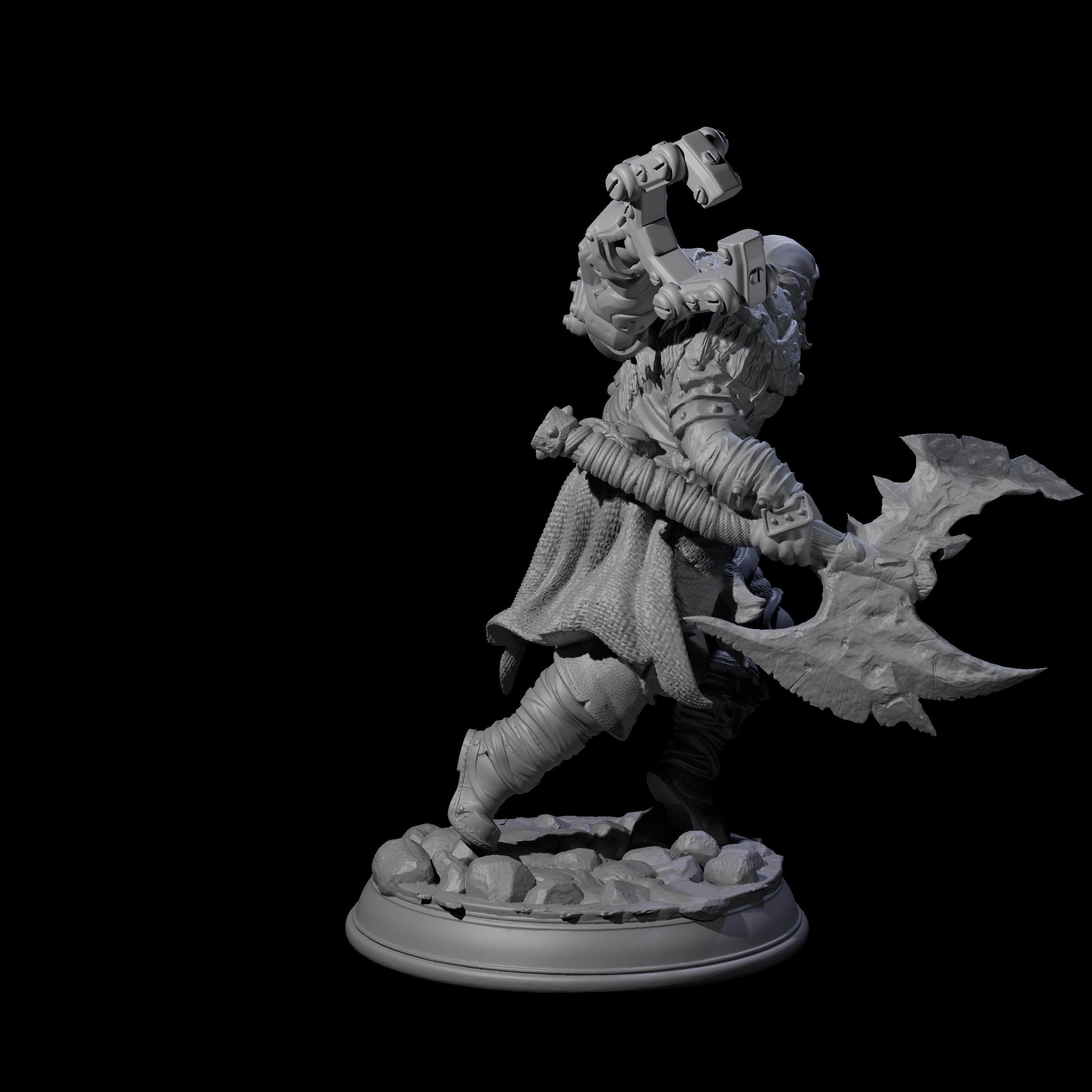 Grimacing Artificer Miniature for Dungeons and Dragons, Pathfinder or other TTRPGs