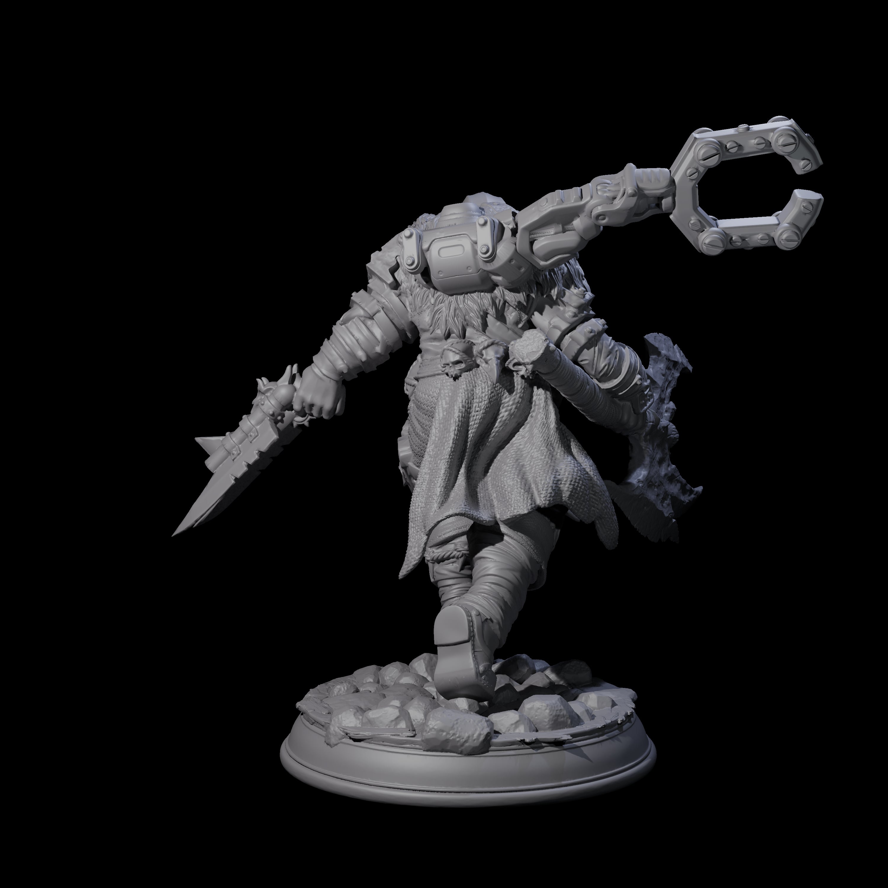 Grimacing Artificer Miniature for Dungeons and Dragons, Pathfinder or other TTRPGs