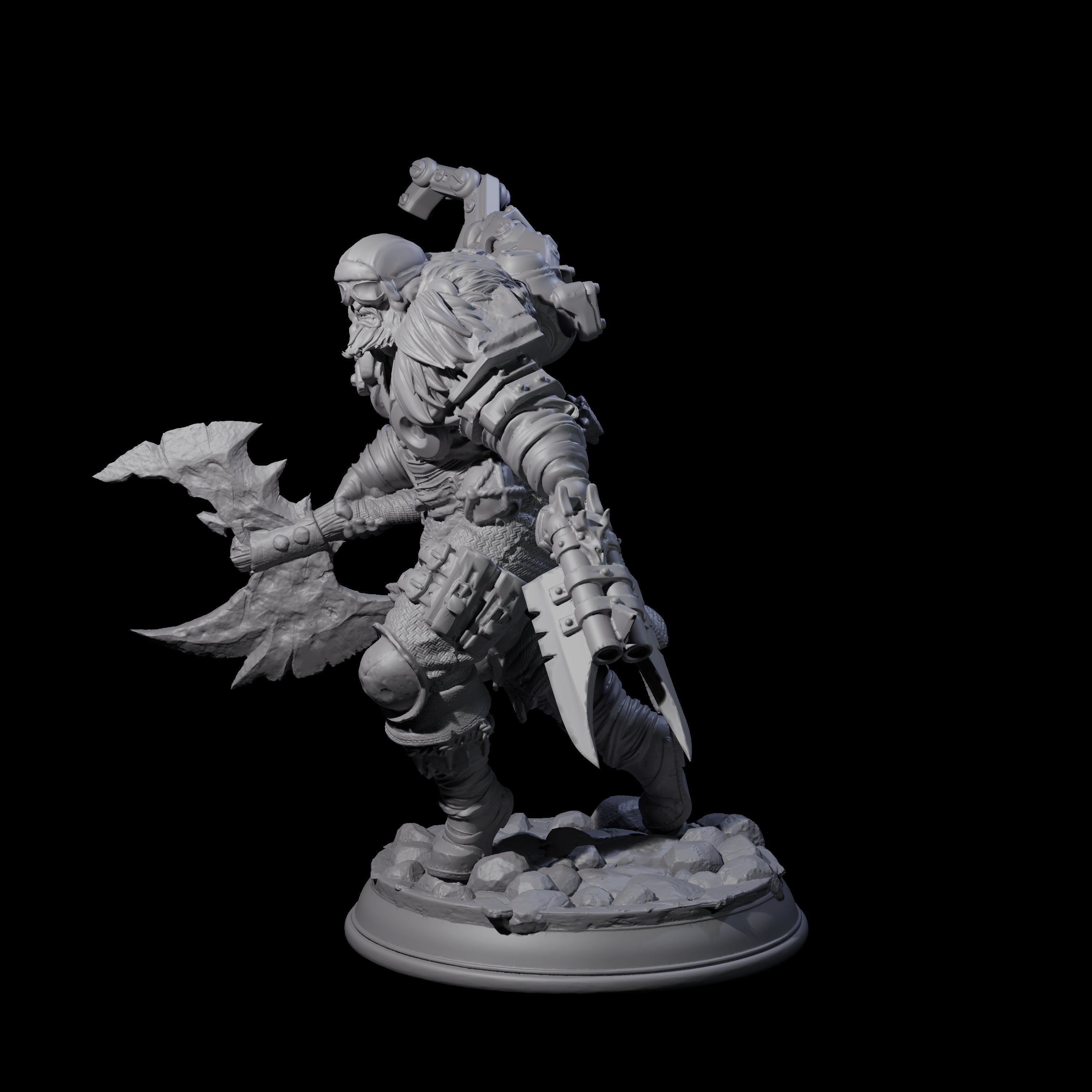 Grimacing Artificer Miniature for Dungeons and Dragons, Pathfinder or other TTRPGs