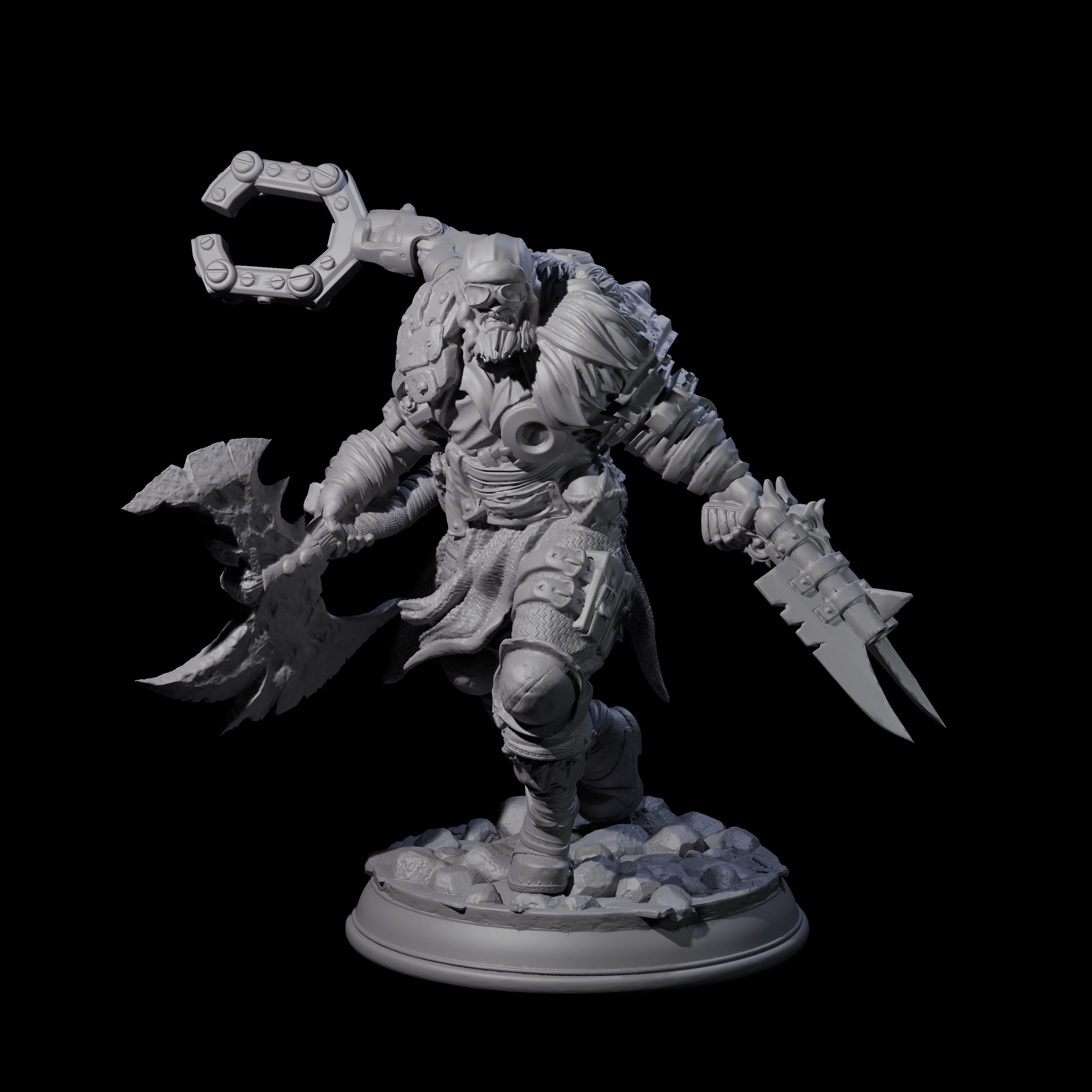 Grimacing Artificer Miniature for Dungeons and Dragons, Pathfinder or other TTRPGs