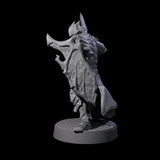 Grimacing Elf Spearman B Miniature for Dungeons and Dragons, Pathfinder or other TTRPGs