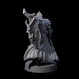 Grimacing Elf Spearman D Miniature for Dungeons and Dragons, Pathfinder or other TTRPGs