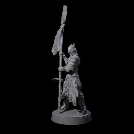 Grimacing Elf Spearman E Miniature for Dungeons and Dragons, Pathfinder or other TTRPGs