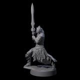 Grimacing Elf Spearman H Miniature for Dungeons and Dragons, Pathfinder or other TTRPGs