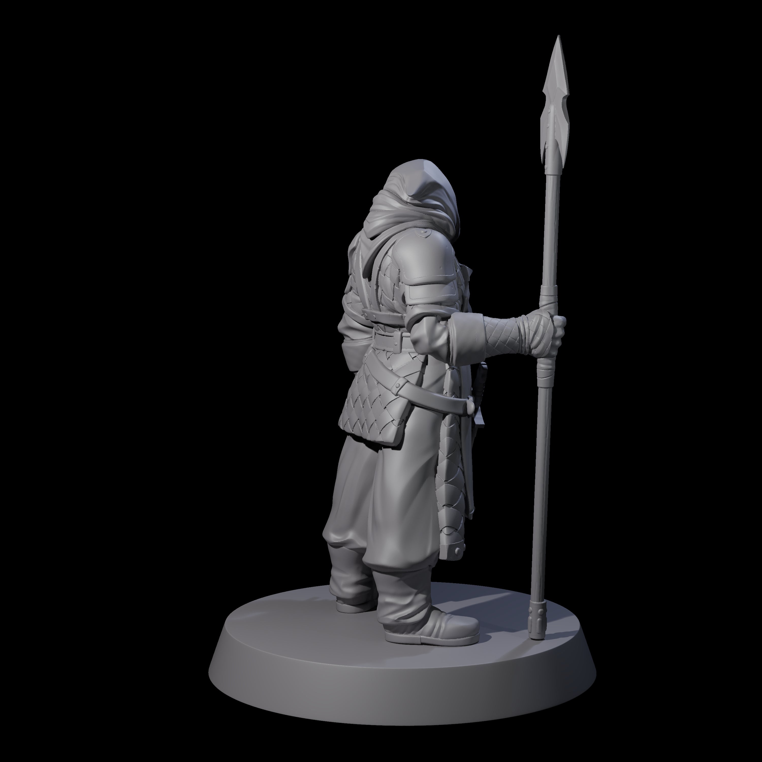 Grimacing Warden Miniature for Dungeons and Dragons, Pathfinder or other TTRPGs