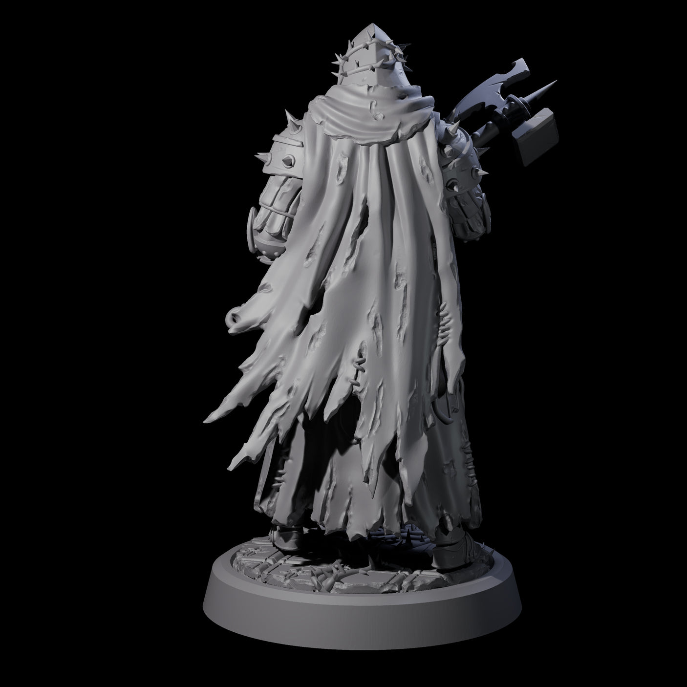 Grimdark Town Guardsman B Miniature for Dungeons and Dragons, Pathfinder or other TTRPGs