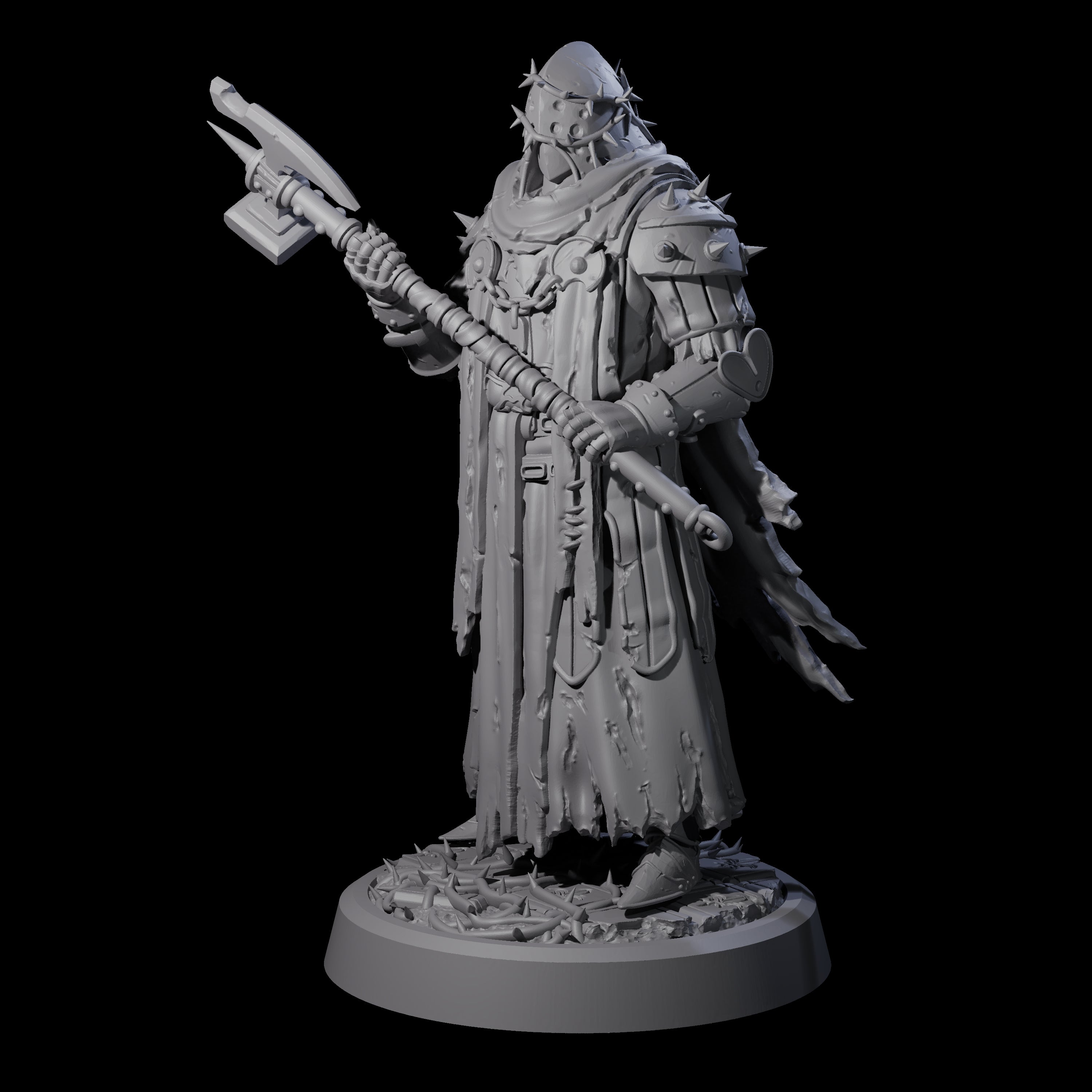Grimdark Town Guardsman B Miniature for Dungeons and Dragons, Pathfinder or other TTRPGs
