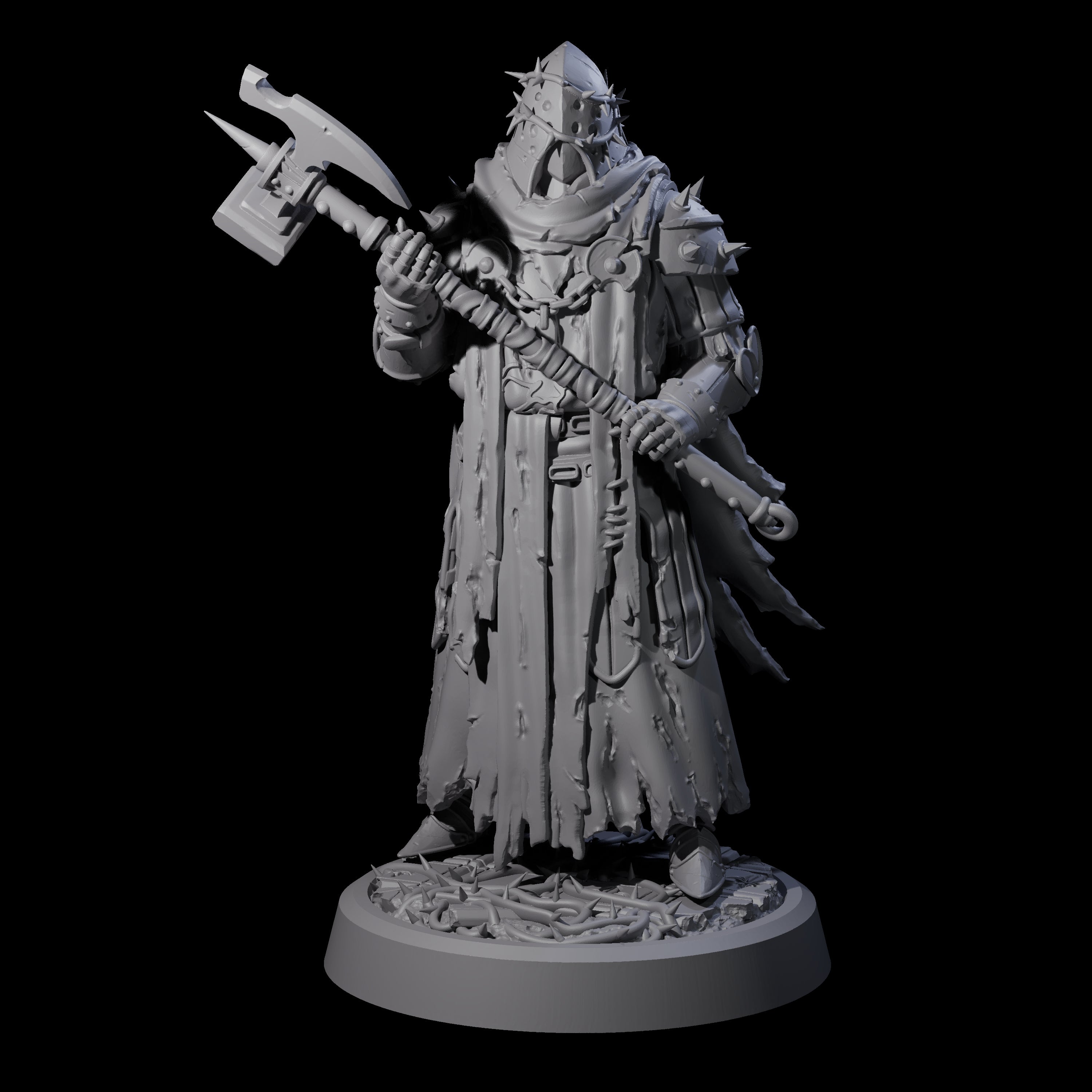 Grimdark Town Guardsman B Miniature for Dungeons and Dragons, Pathfinder or other TTRPGs