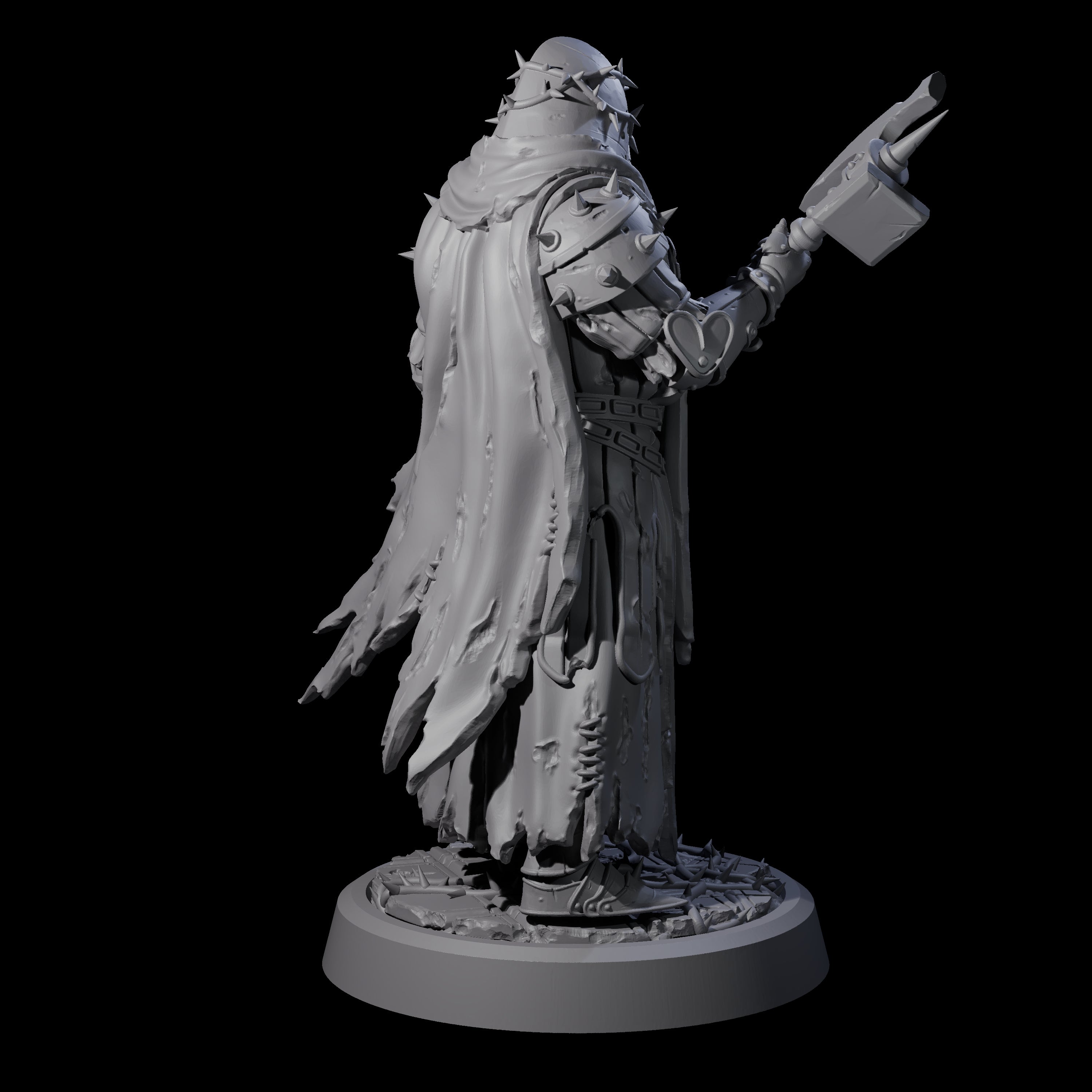 Grimdark Town Guardsman B Miniature for Dungeons and Dragons, Pathfinder or other TTRPGs