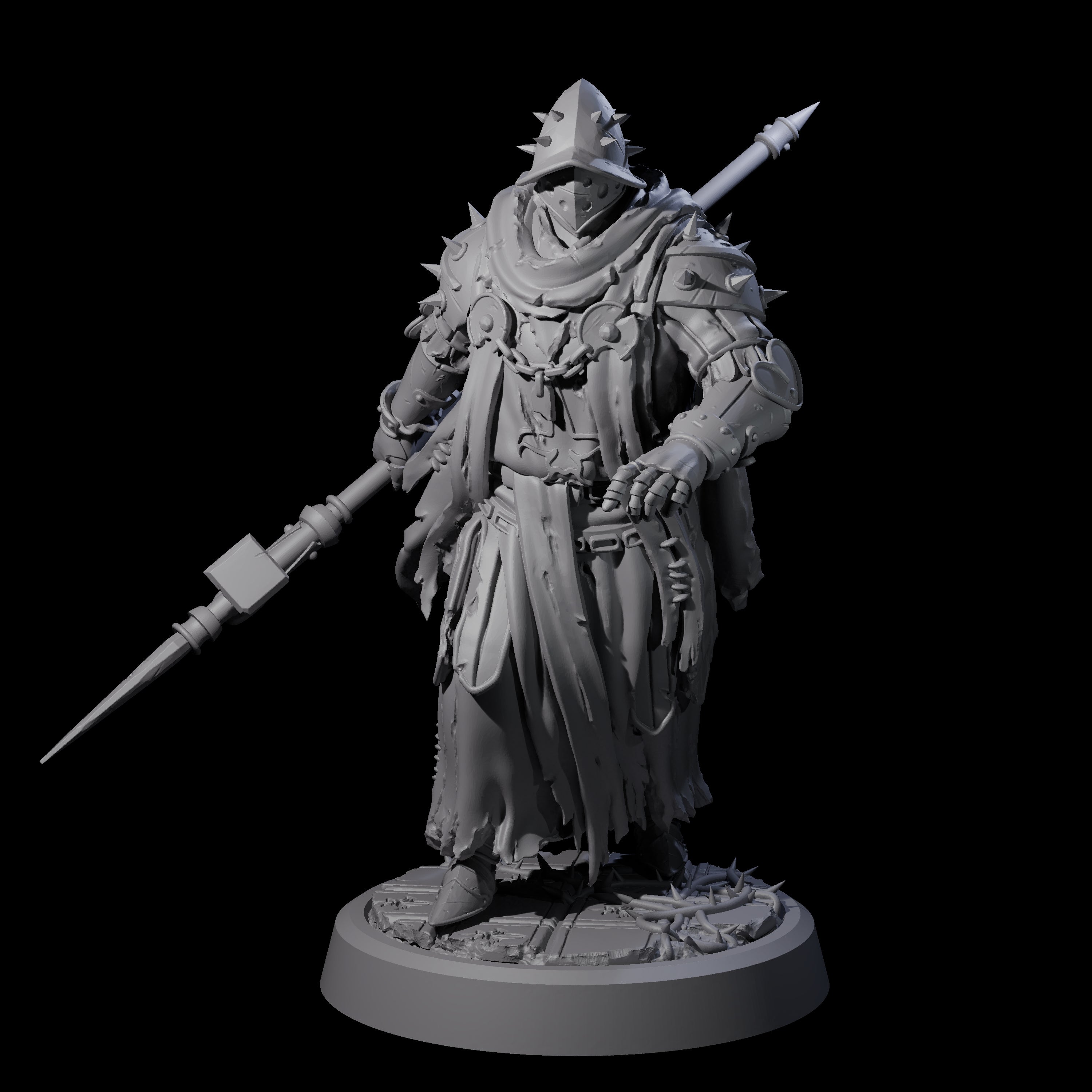 Grimdark Town Guardsman C Miniature for Dungeons and Dragons, Pathfinder or other TTRPGs