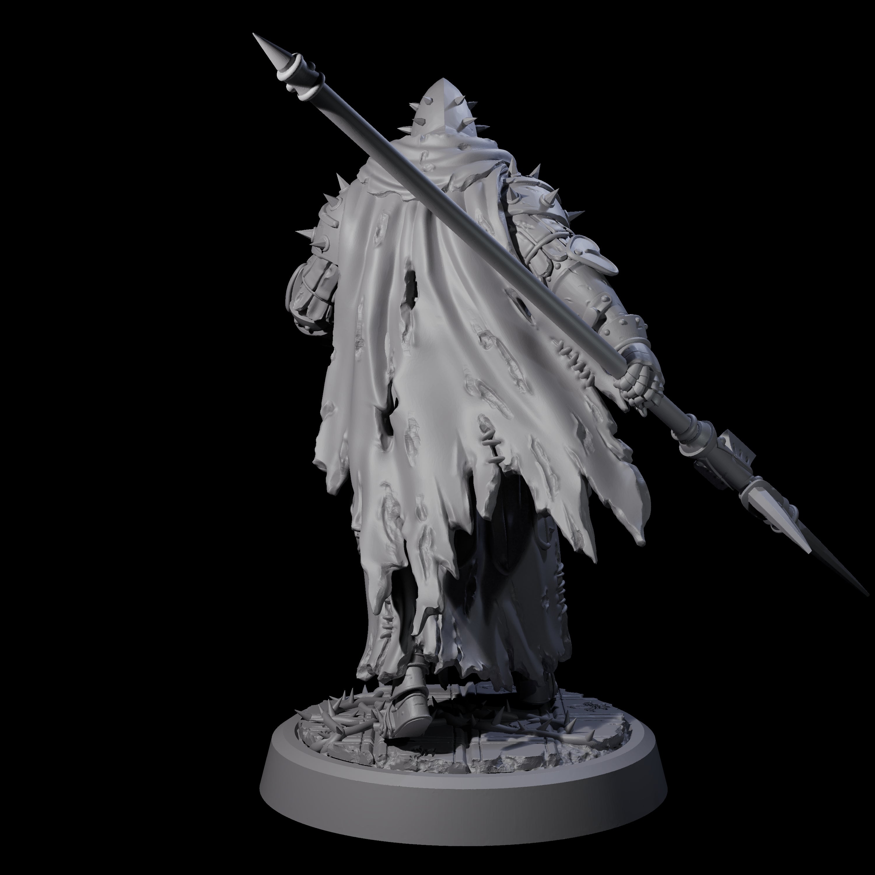 Grimdark Town Guardsman C Miniature for Dungeons and Dragons, Pathfinder or other TTRPGs