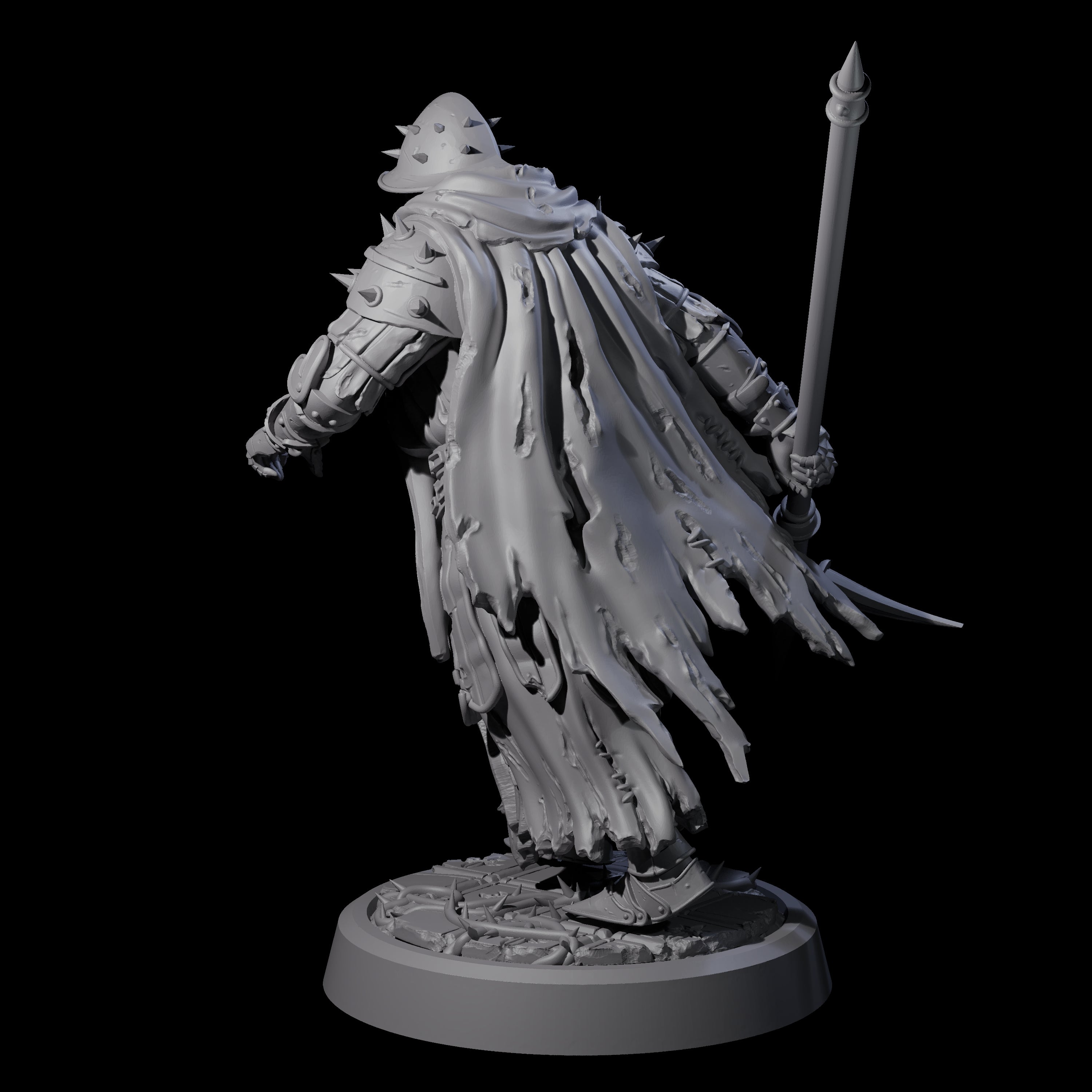Grimdark Town Guardsman C Miniature for Dungeons and Dragons, Pathfinder or other TTRPGs