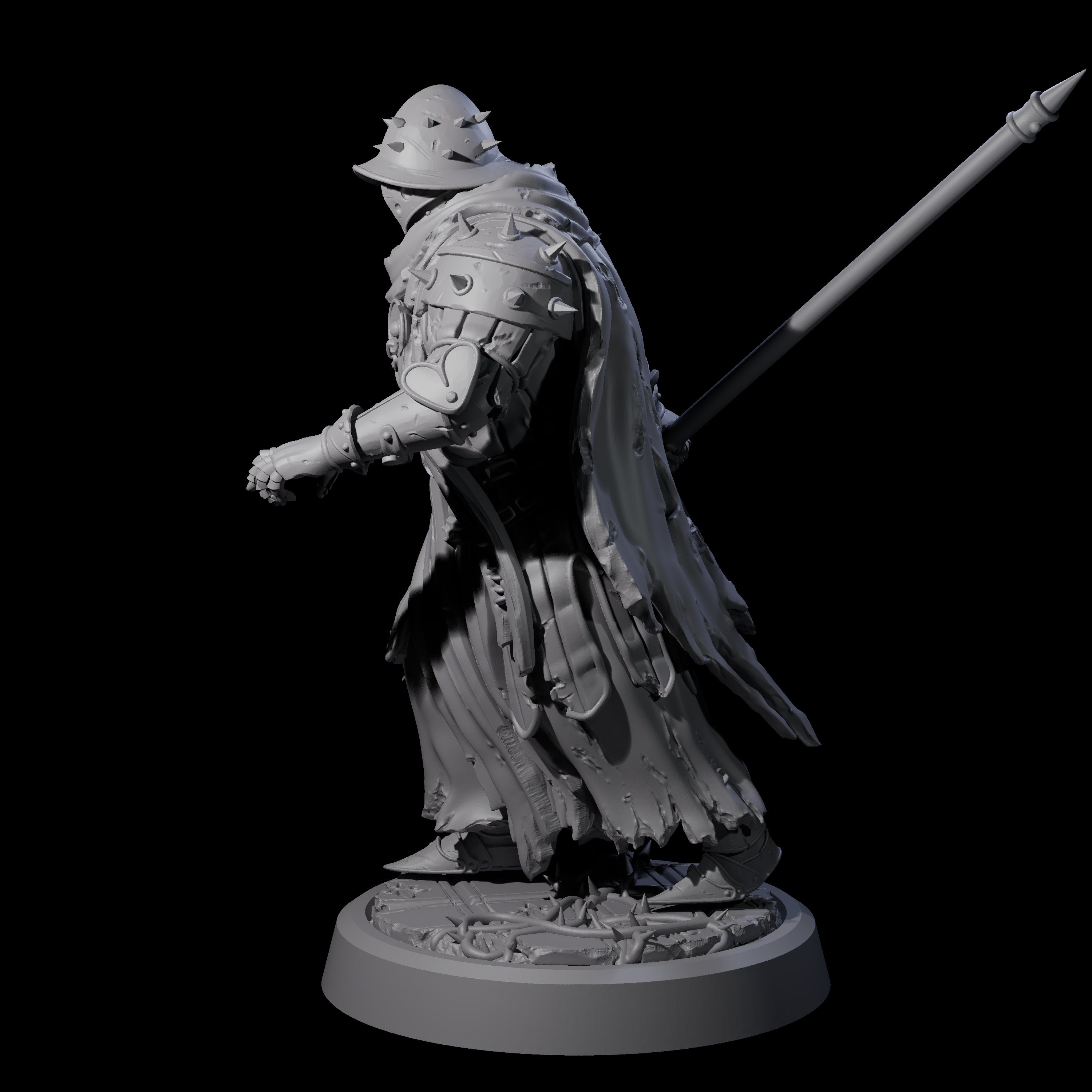 Grimdark Town Guardsman C Miniature for Dungeons and Dragons, Pathfinder or other TTRPGs