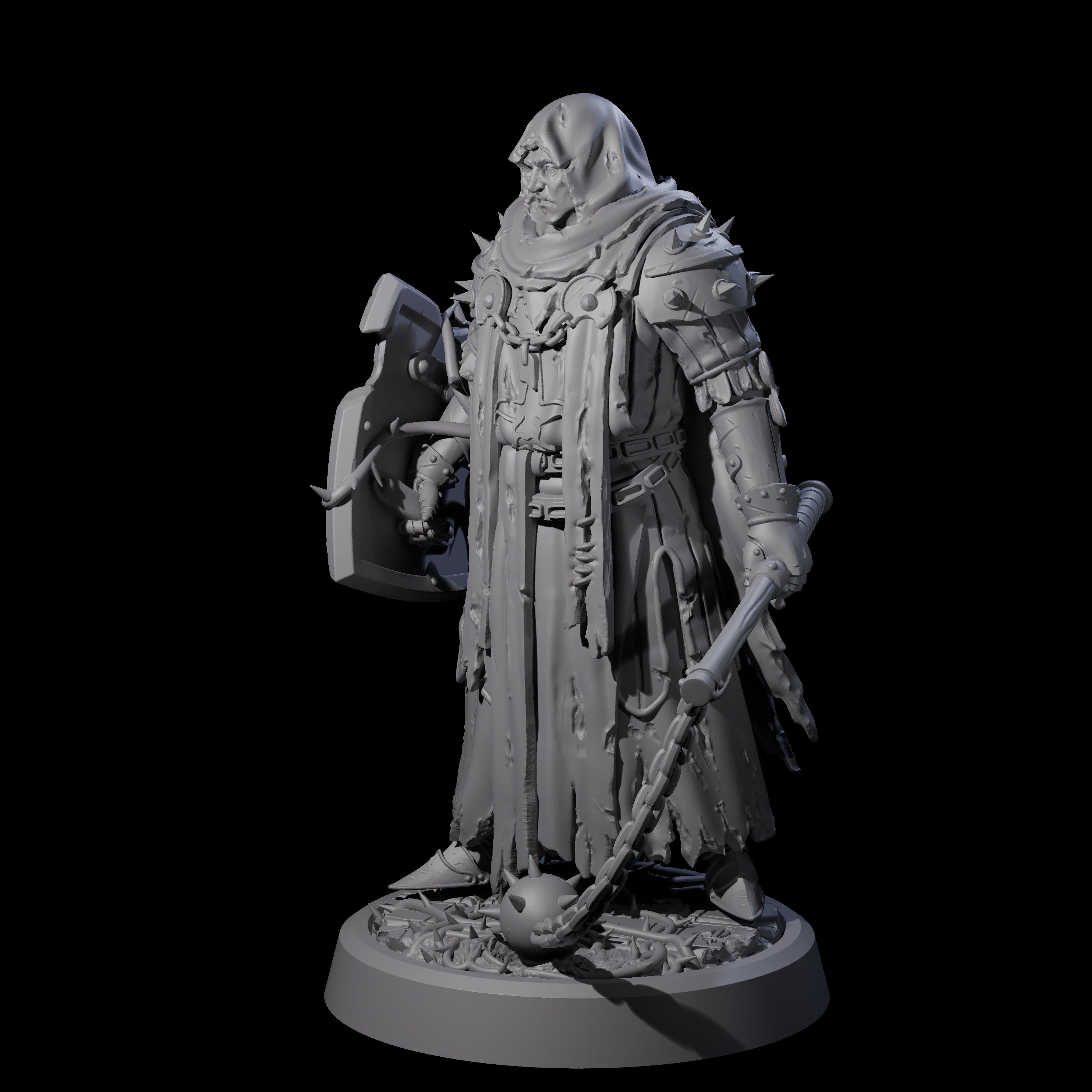 Grimdark Town Guardsman D Miniature for Dungeons and Dragons, Pathfinder or other TTRPGs