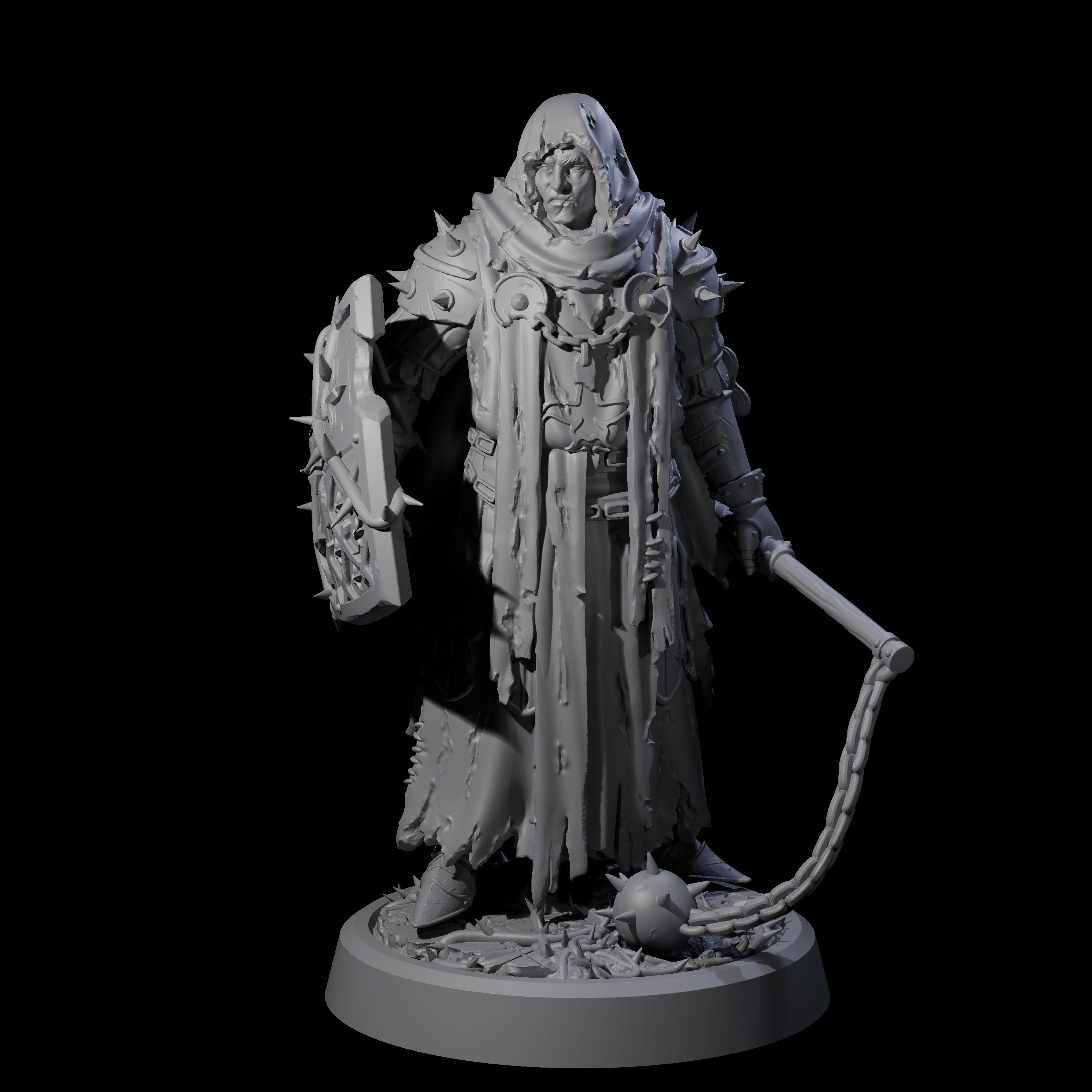 Grimdark Town Guardsman D Miniature for Dungeons and Dragons, Pathfinder or other TTRPGs