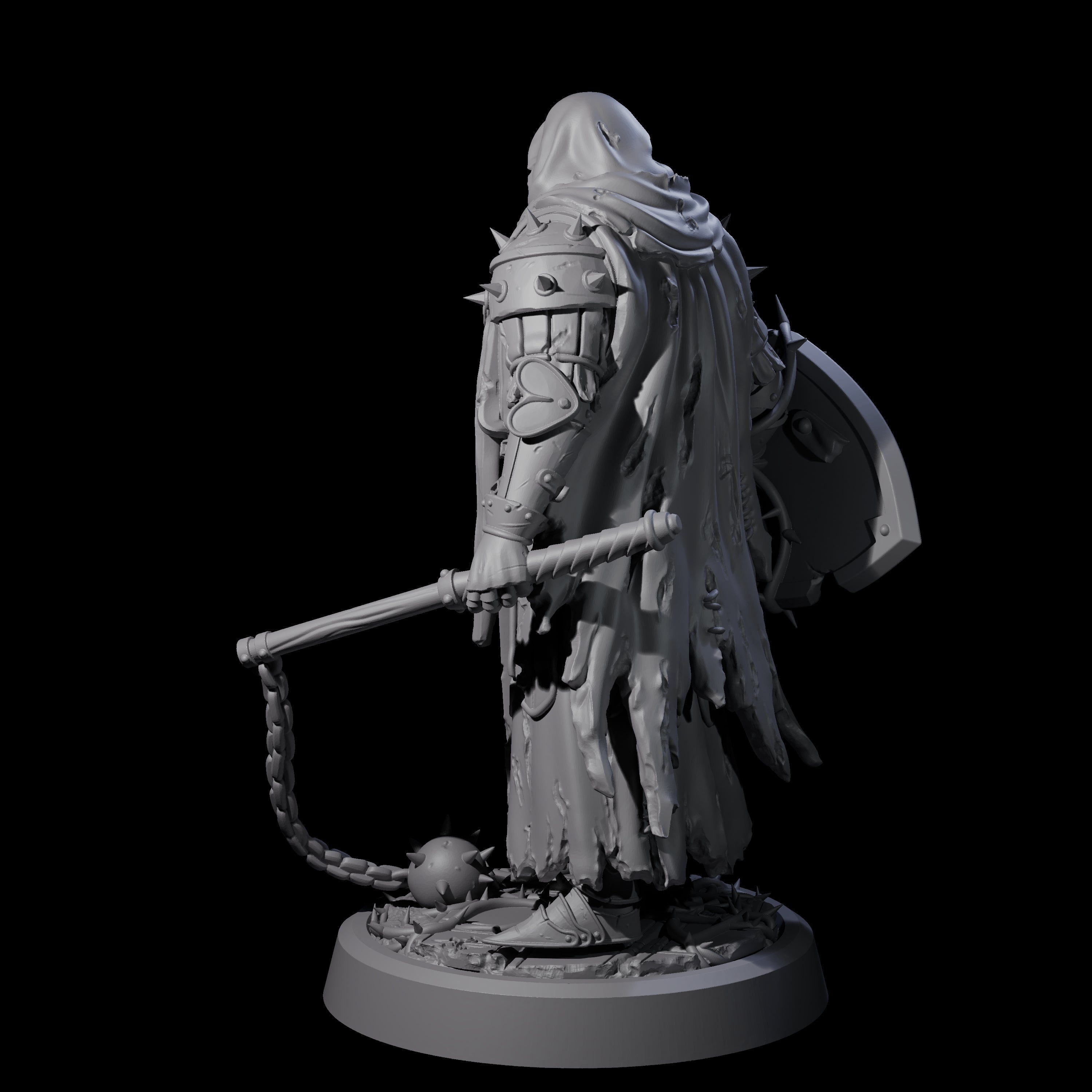 Grimdark Town Guardsman D Miniature for Dungeons and Dragons, Pathfinder or other TTRPGs