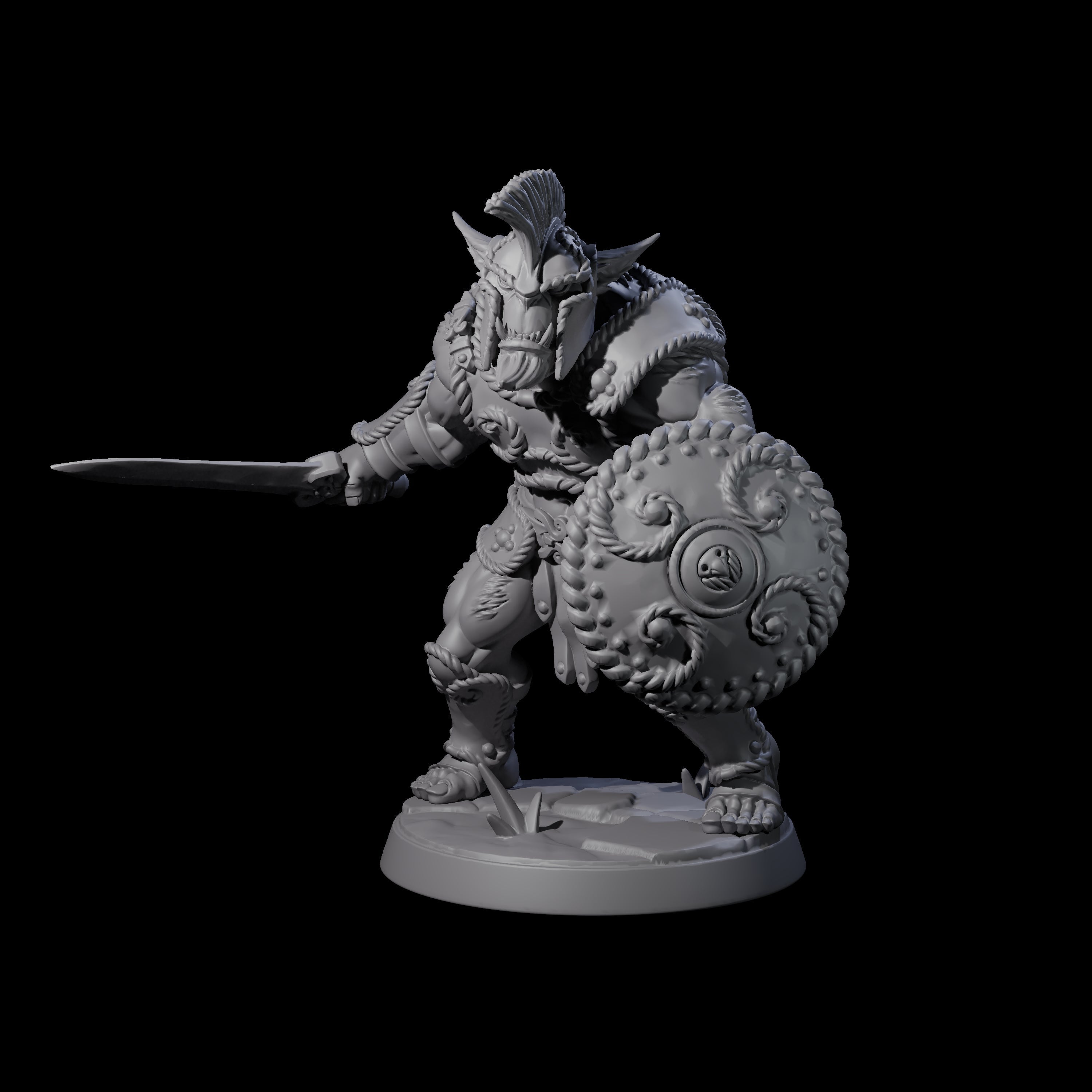 Grimy Bugbear A Miniature for Dungeons and Dragons, Pathfinder or other TTRPGs