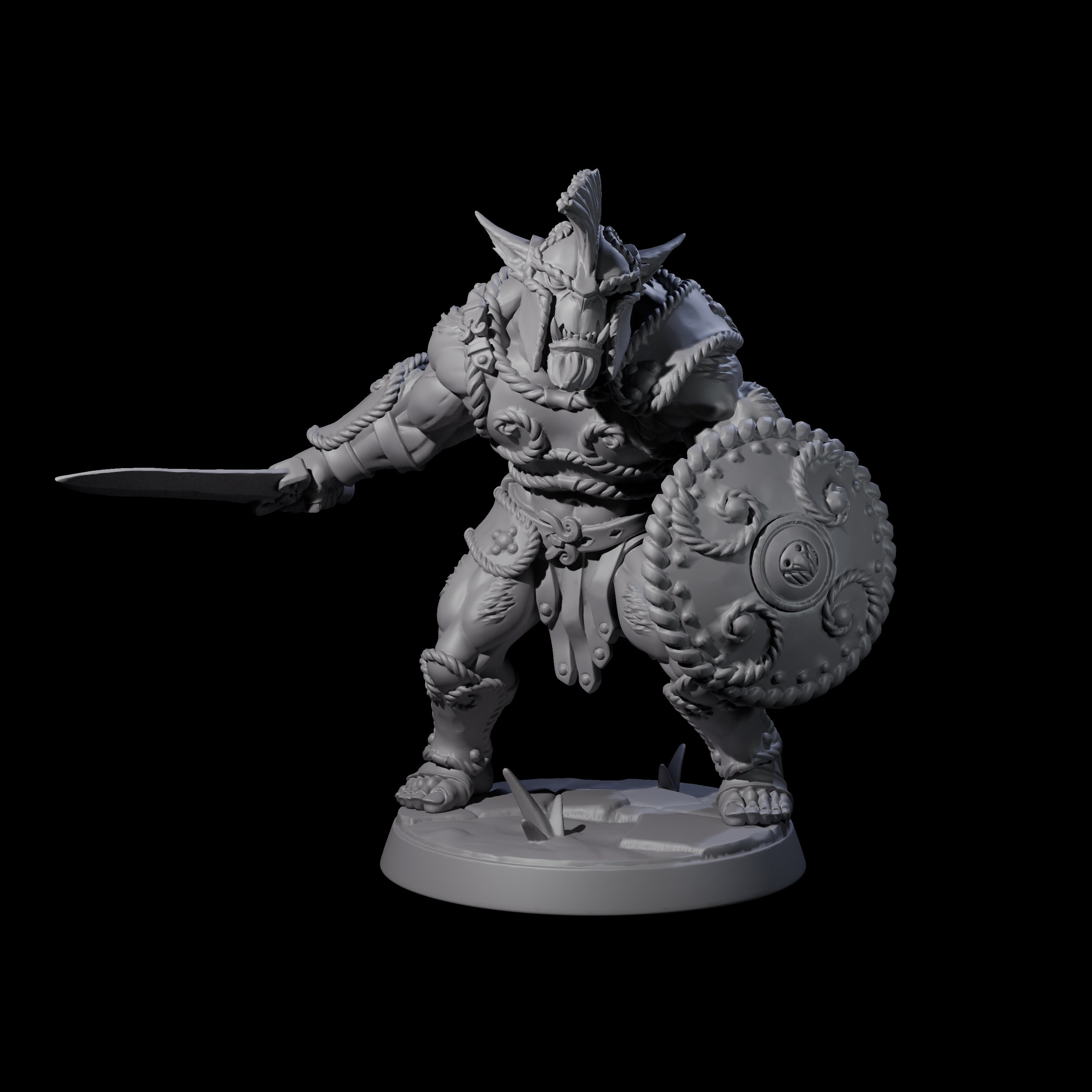 Grimy Bugbear A Miniature for Dungeons and Dragons, Pathfinder or other TTRPGs