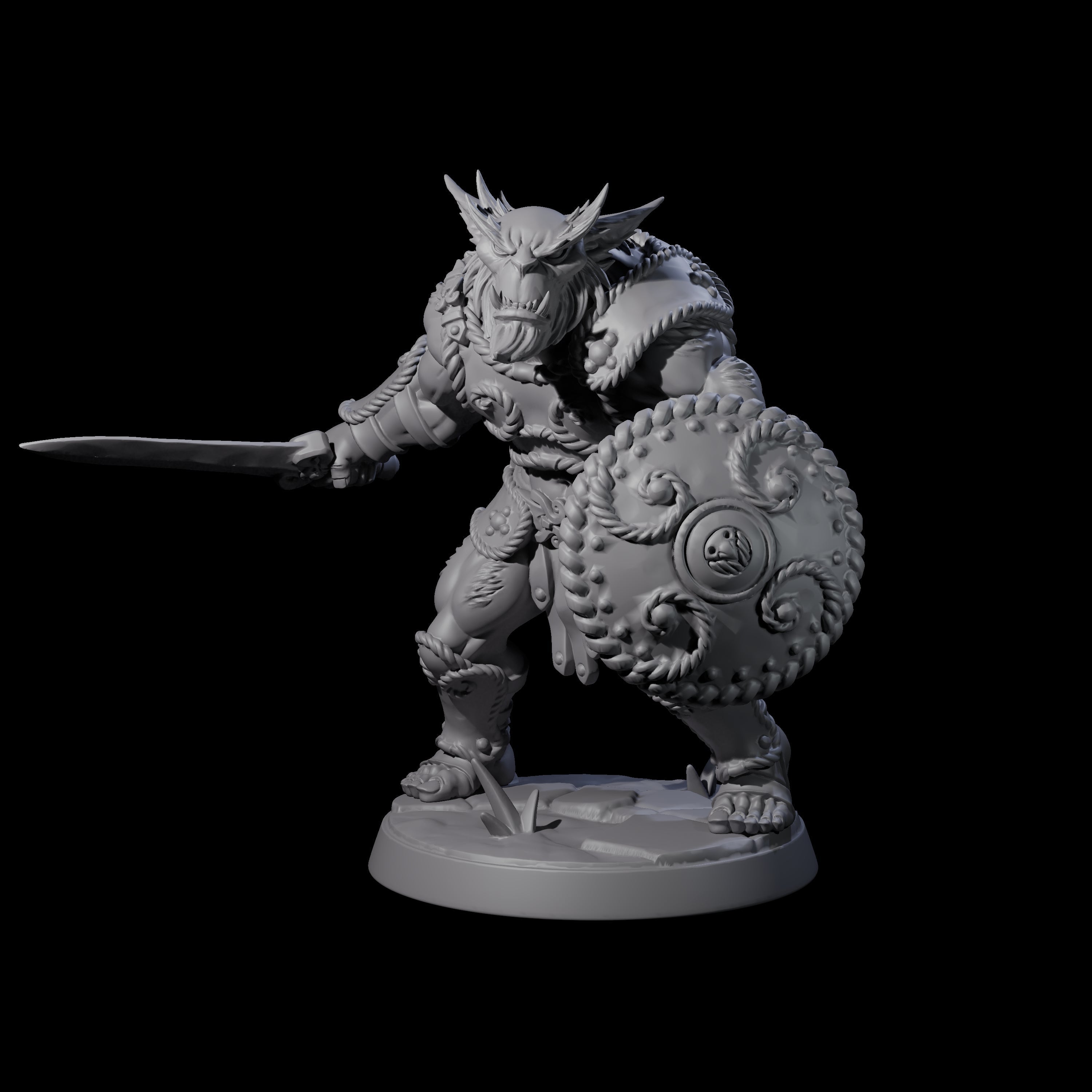 Grimy Bugbear A Miniature for Dungeons and Dragons, Pathfinder or other TTRPGs