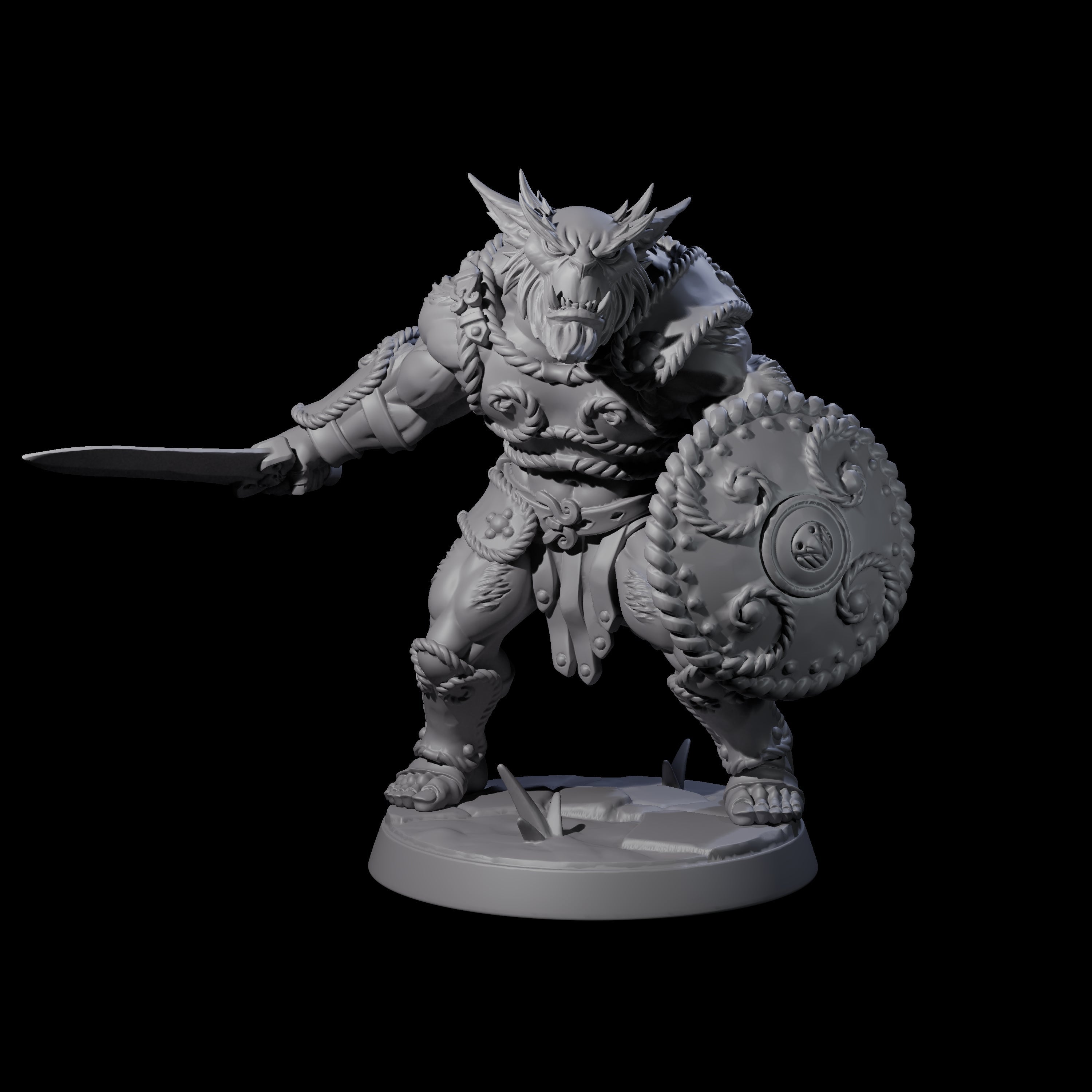 Grimy Bugbear A Miniature for Dungeons and Dragons, Pathfinder or other TTRPGs