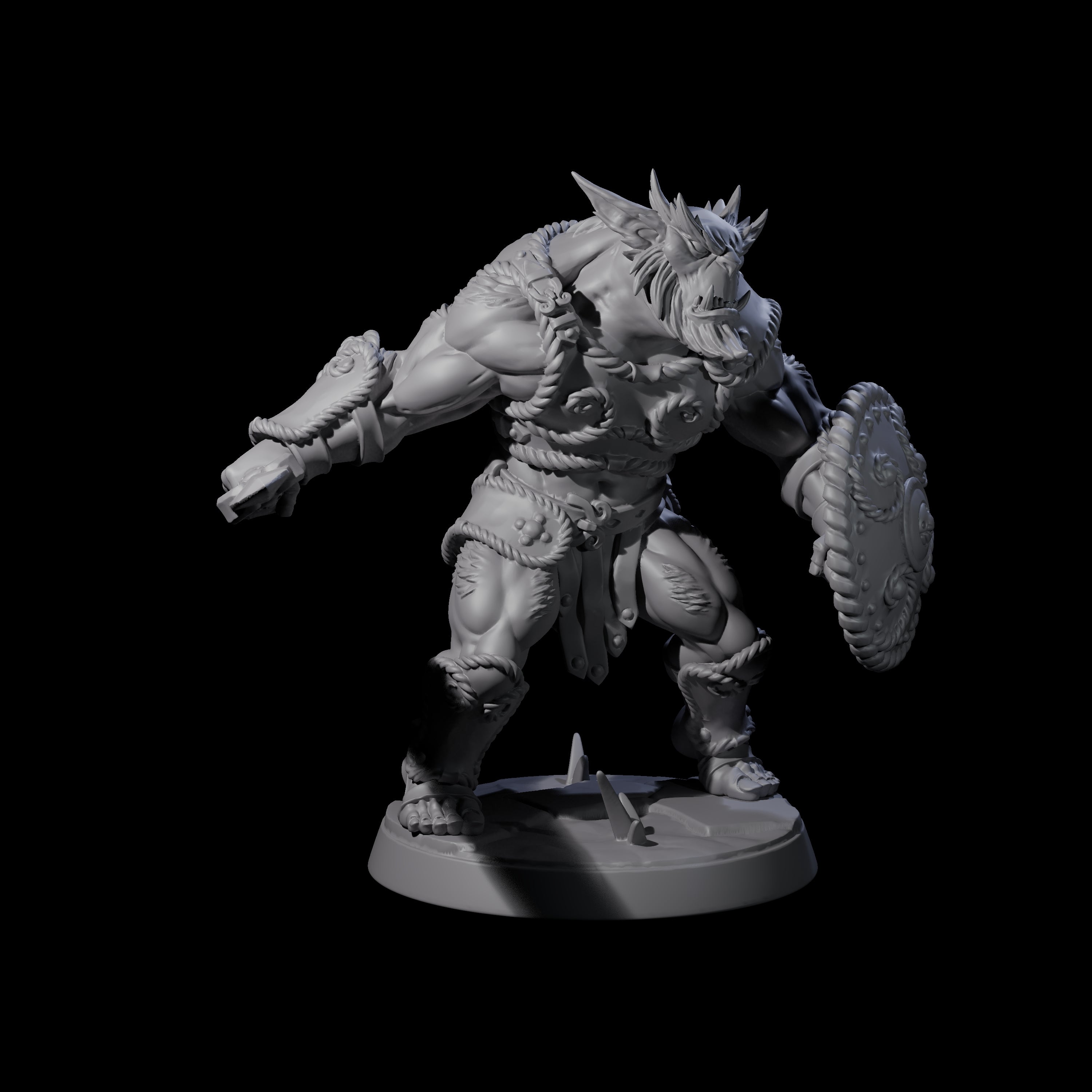 Grimy Bugbear A Miniature for Dungeons and Dragons, Pathfinder or other TTRPGs