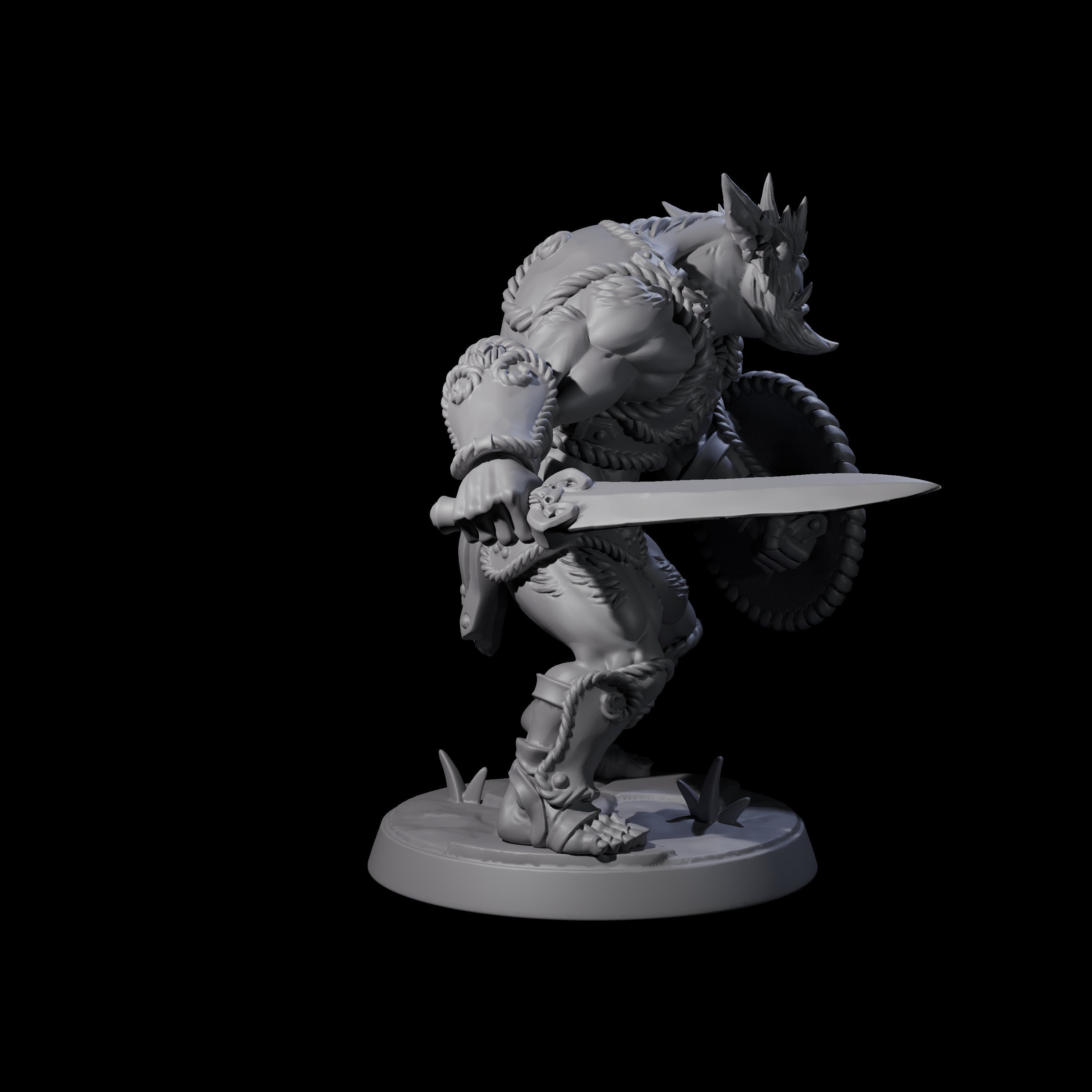 Grimy Bugbear A Miniature for Dungeons and Dragons, Pathfinder or other TTRPGs