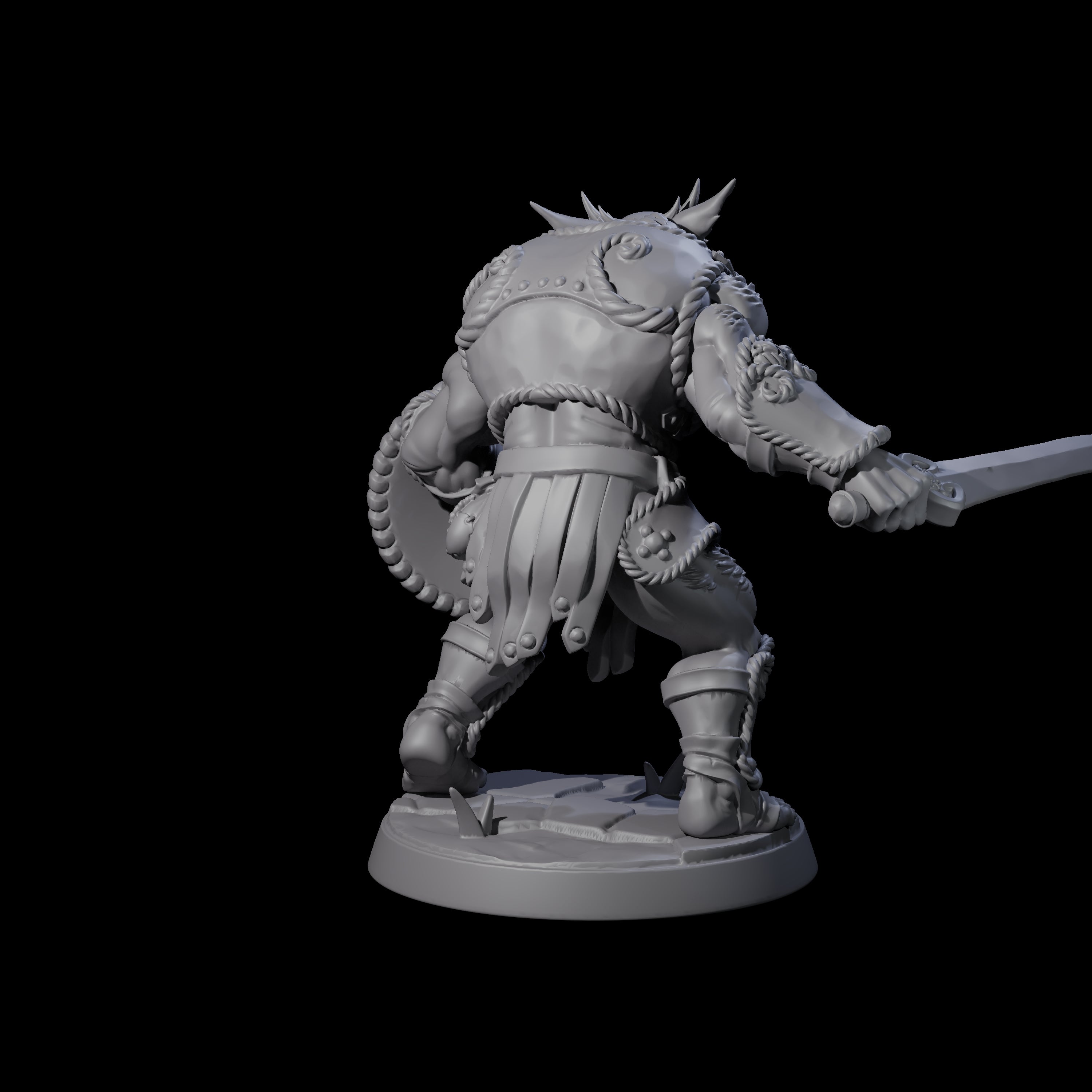 Grimy Bugbear A Miniature for Dungeons and Dragons, Pathfinder or other TTRPGs