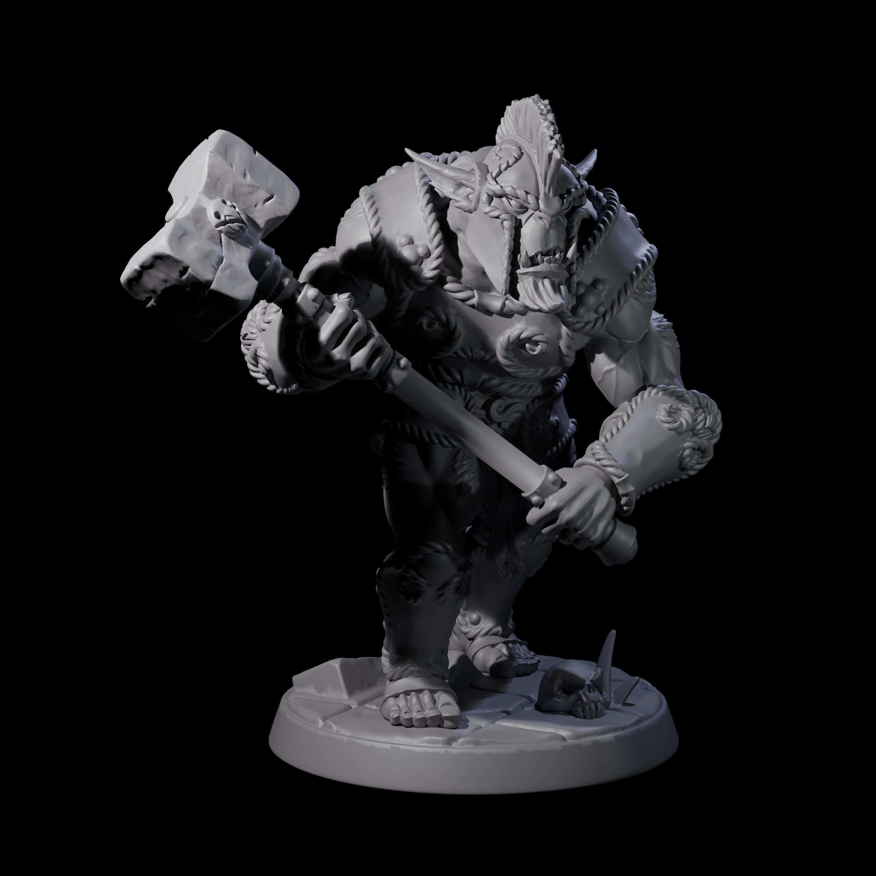 Grimy Bugbear B Miniature for Dungeons and Dragons, Pathfinder or other TTRPGs