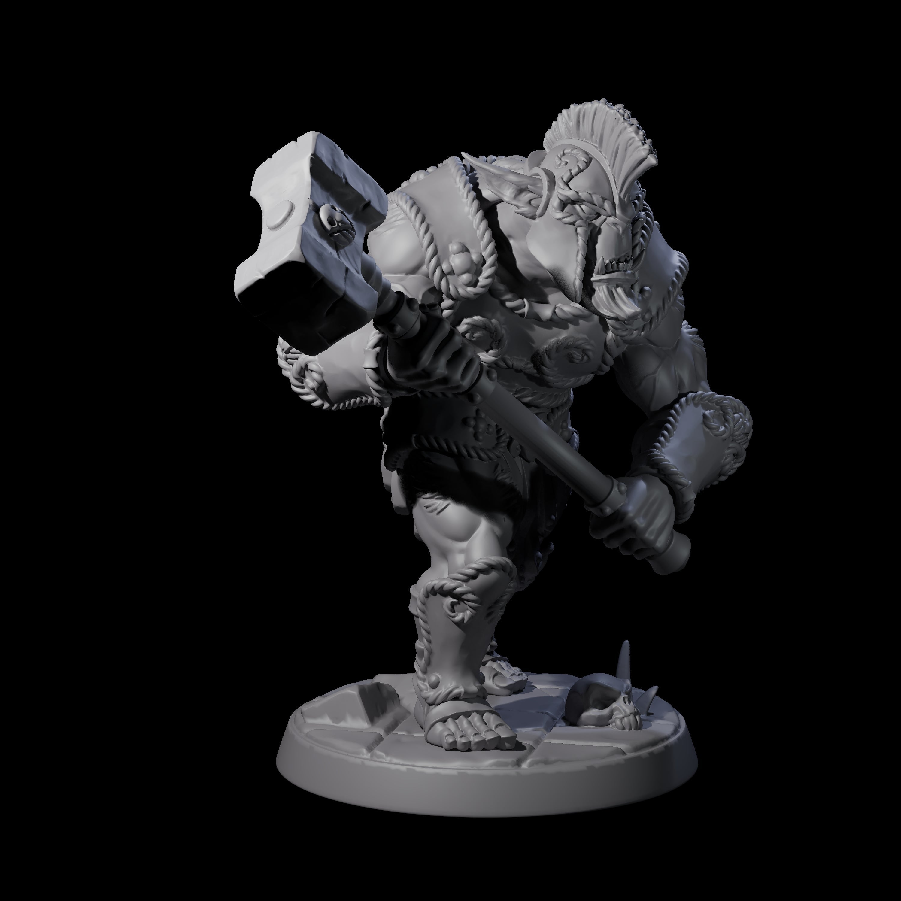 Grimy Bugbear B Miniature for Dungeons and Dragons, Pathfinder or other TTRPGs