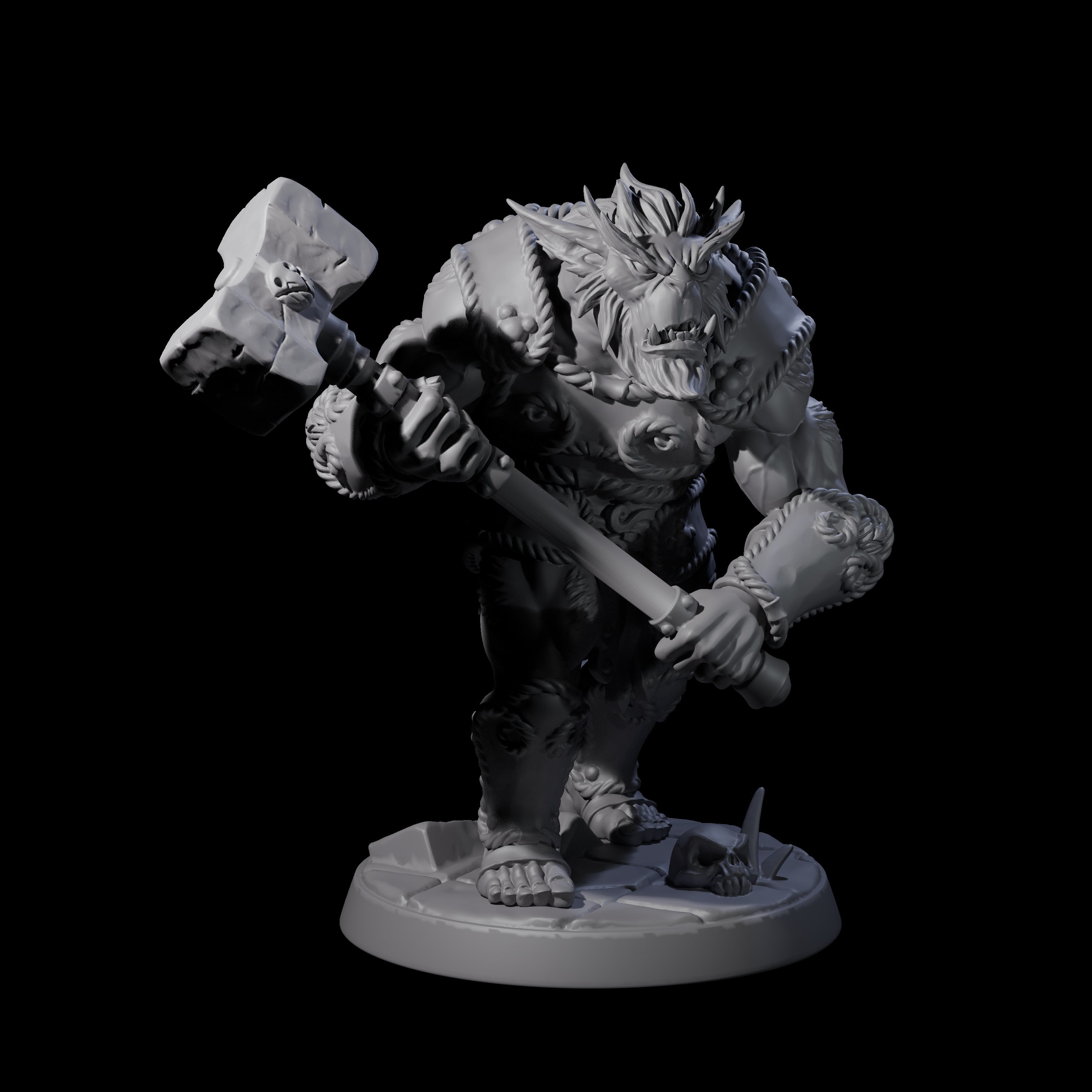 Grimy Bugbear B Miniature for Dungeons and Dragons, Pathfinder or other TTRPGs