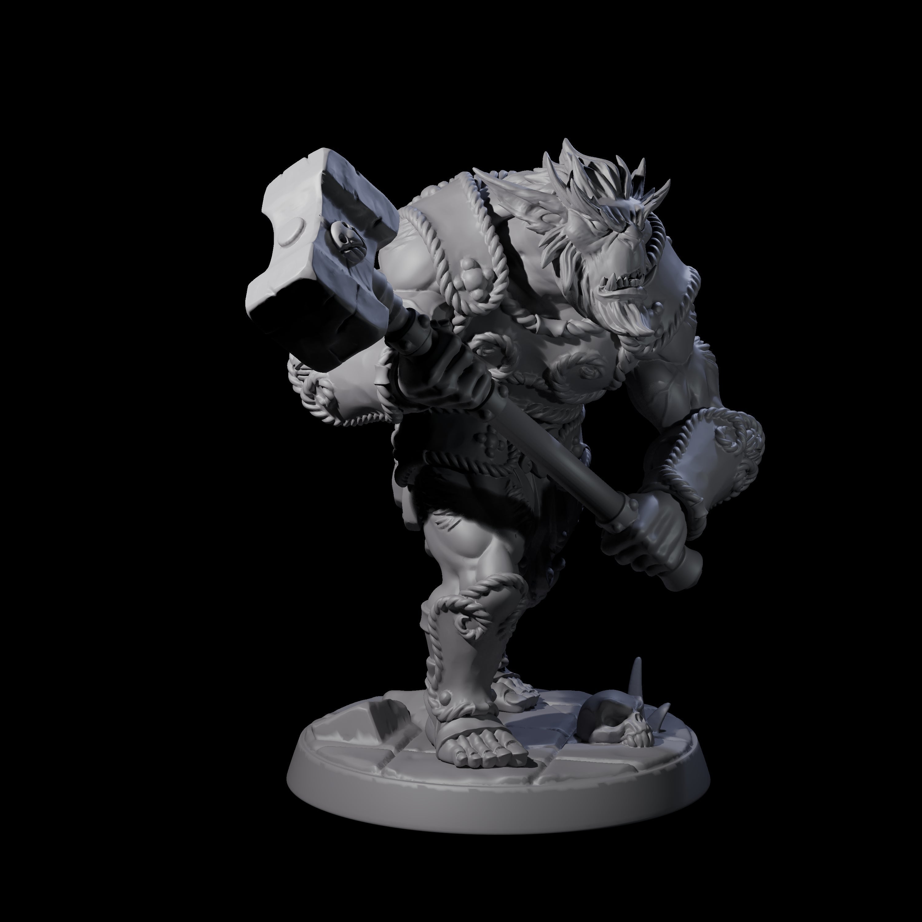 Grimy Bugbear B Miniature for Dungeons and Dragons, Pathfinder or other TTRPGs