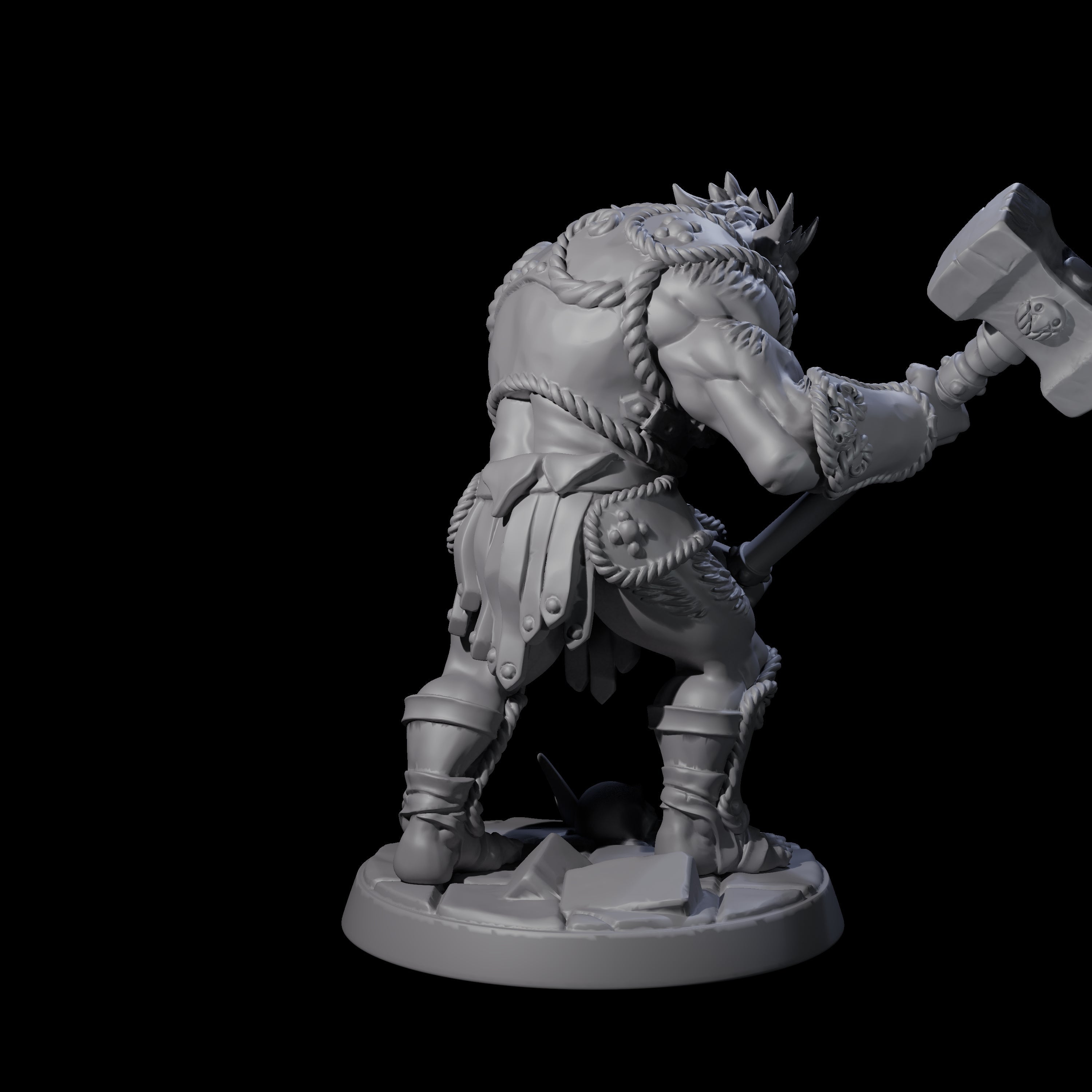 Grimy Bugbear B Miniature for Dungeons and Dragons, Pathfinder or other TTRPGs