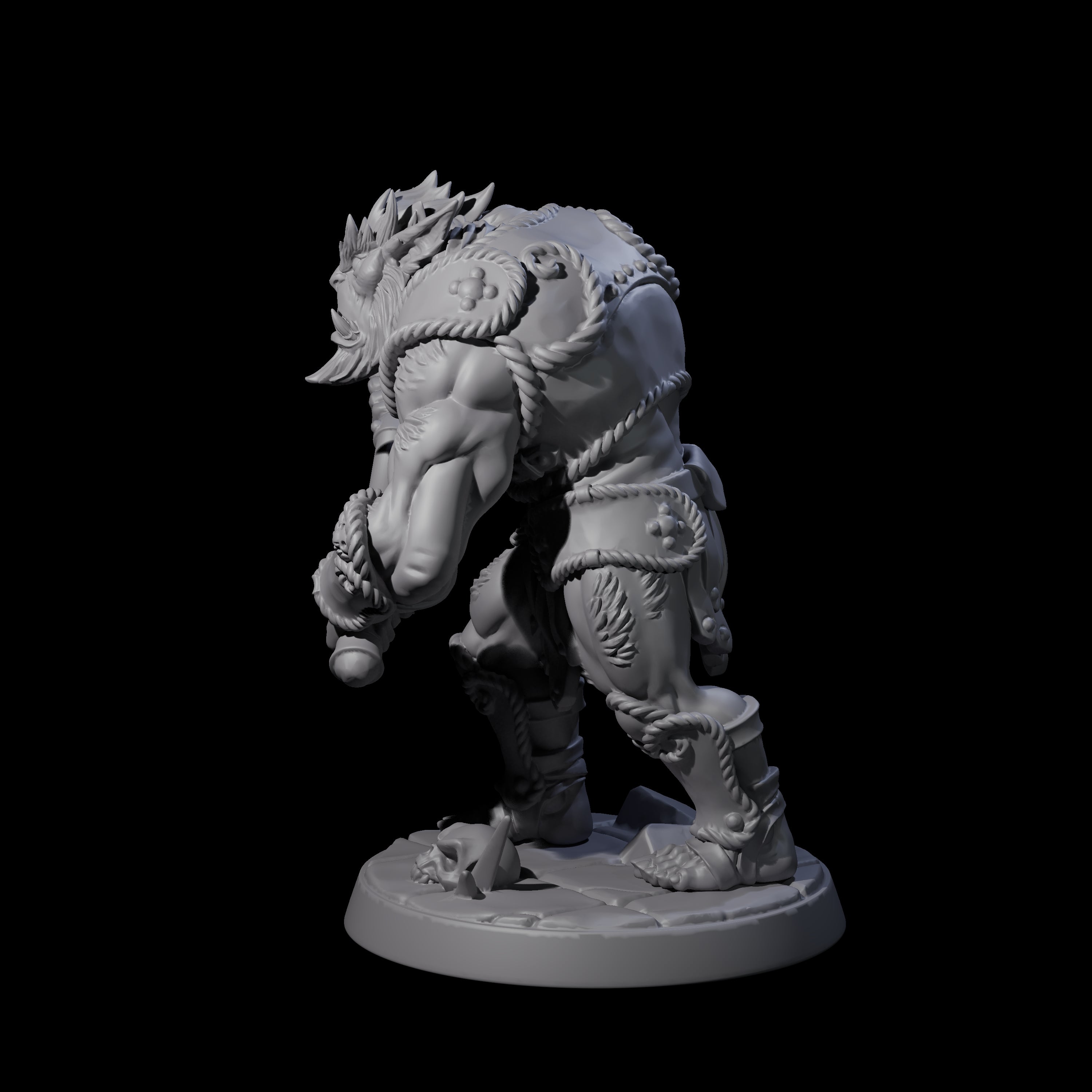 Grimy Bugbear B Miniature for Dungeons and Dragons, Pathfinder or other TTRPGs