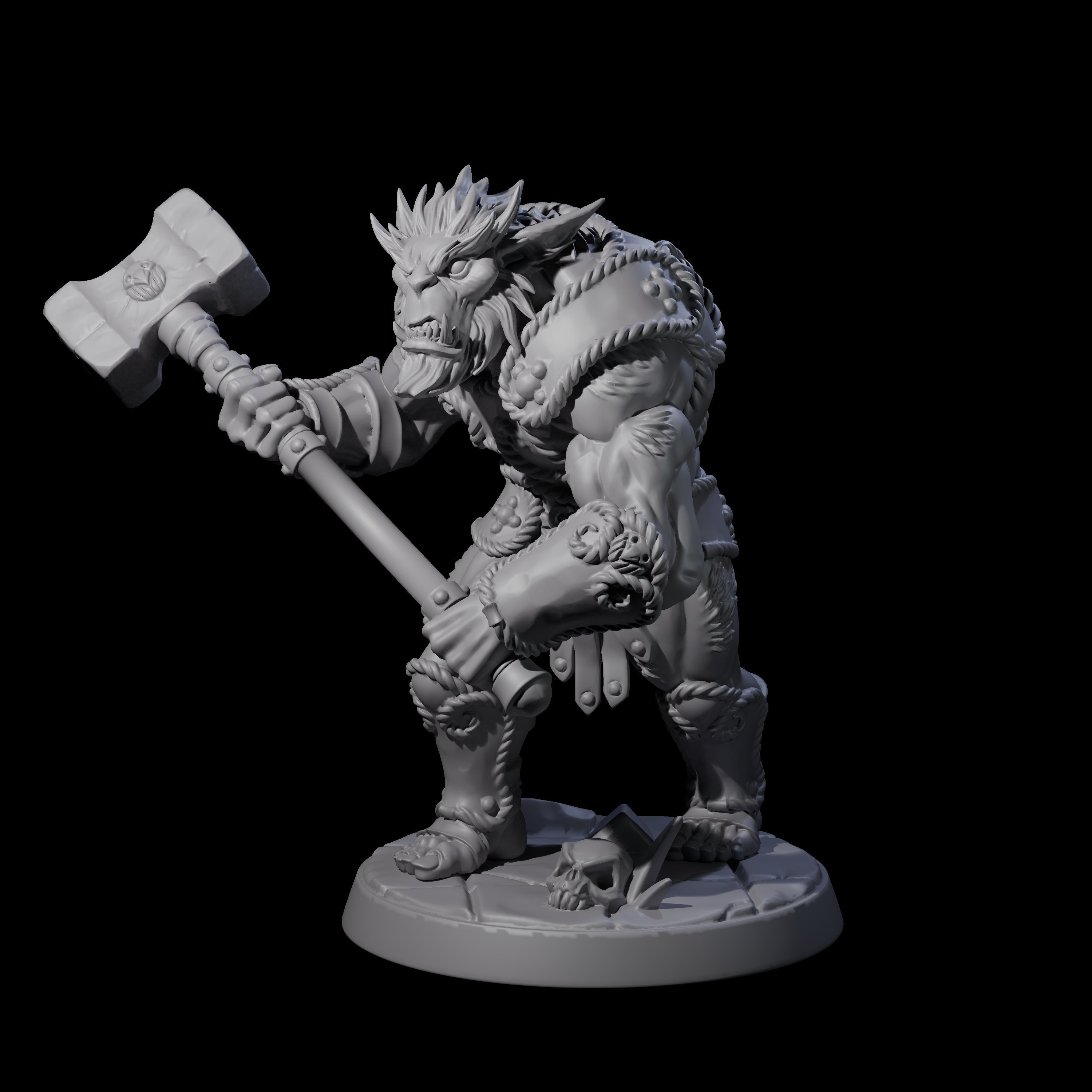 Grimy Bugbear B Miniature for Dungeons and Dragons, Pathfinder or other TTRPGs