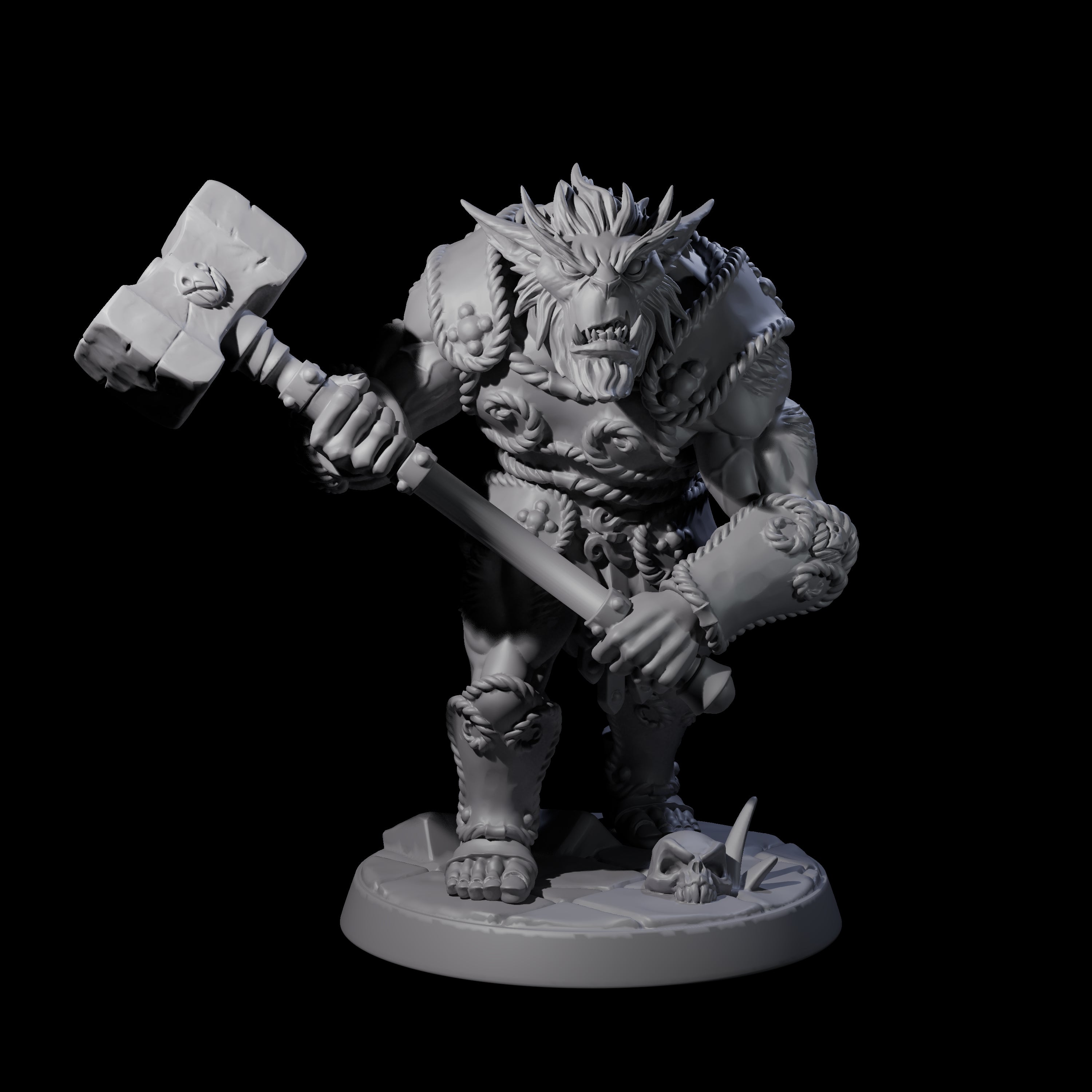 Grimy Bugbear B Miniature for Dungeons and Dragons, Pathfinder or other TTRPGs