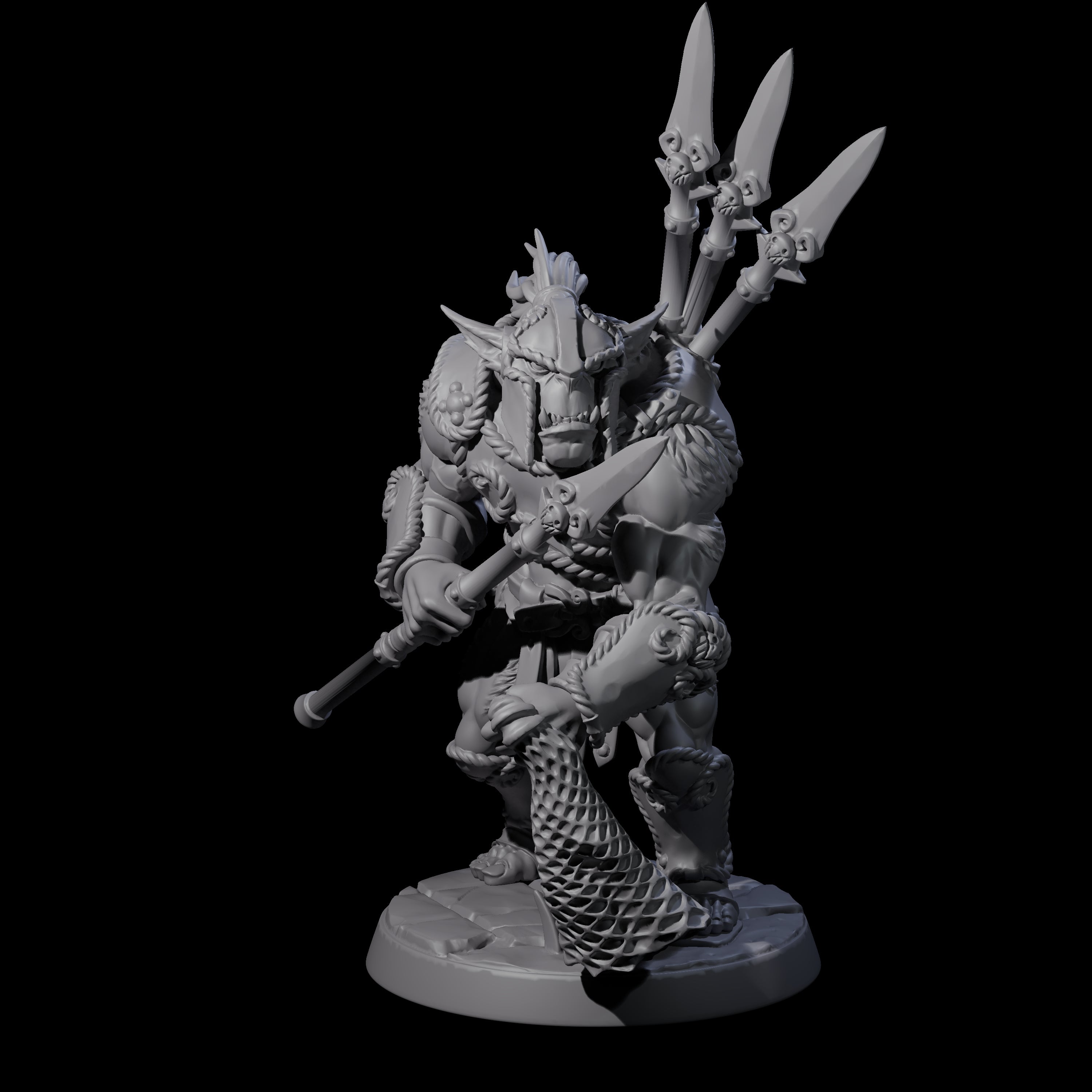 Grimy Bugbear C Miniature for Dungeons and Dragons, Pathfinder or other TTRPGs