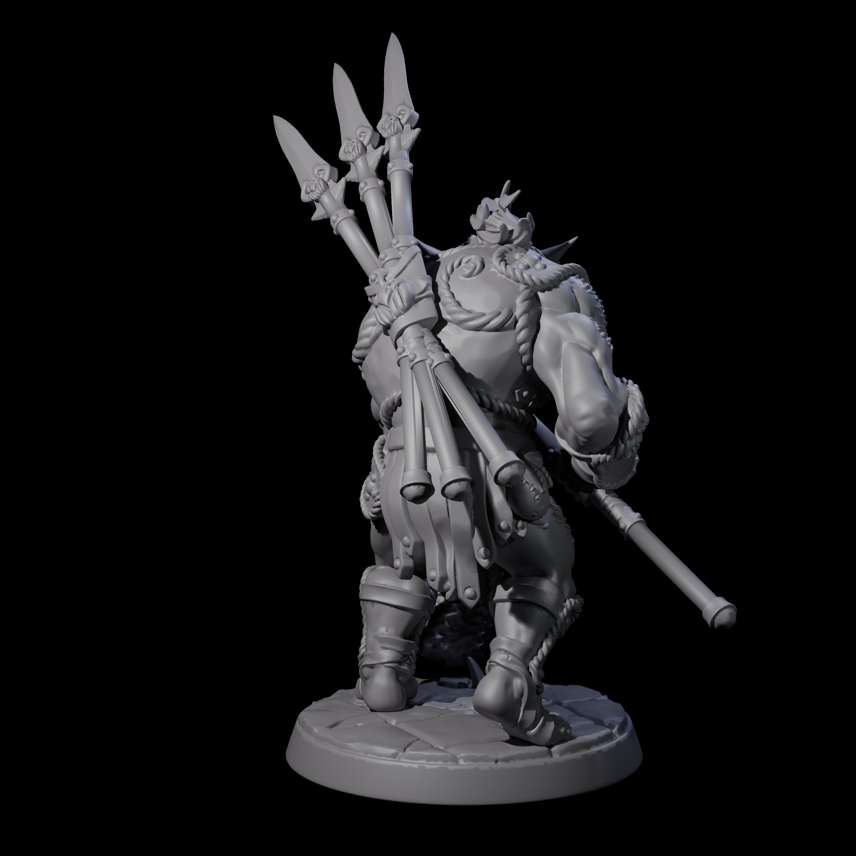 Grimy Bugbear C Miniature for Dungeons and Dragons, Pathfinder or other TTRPGs