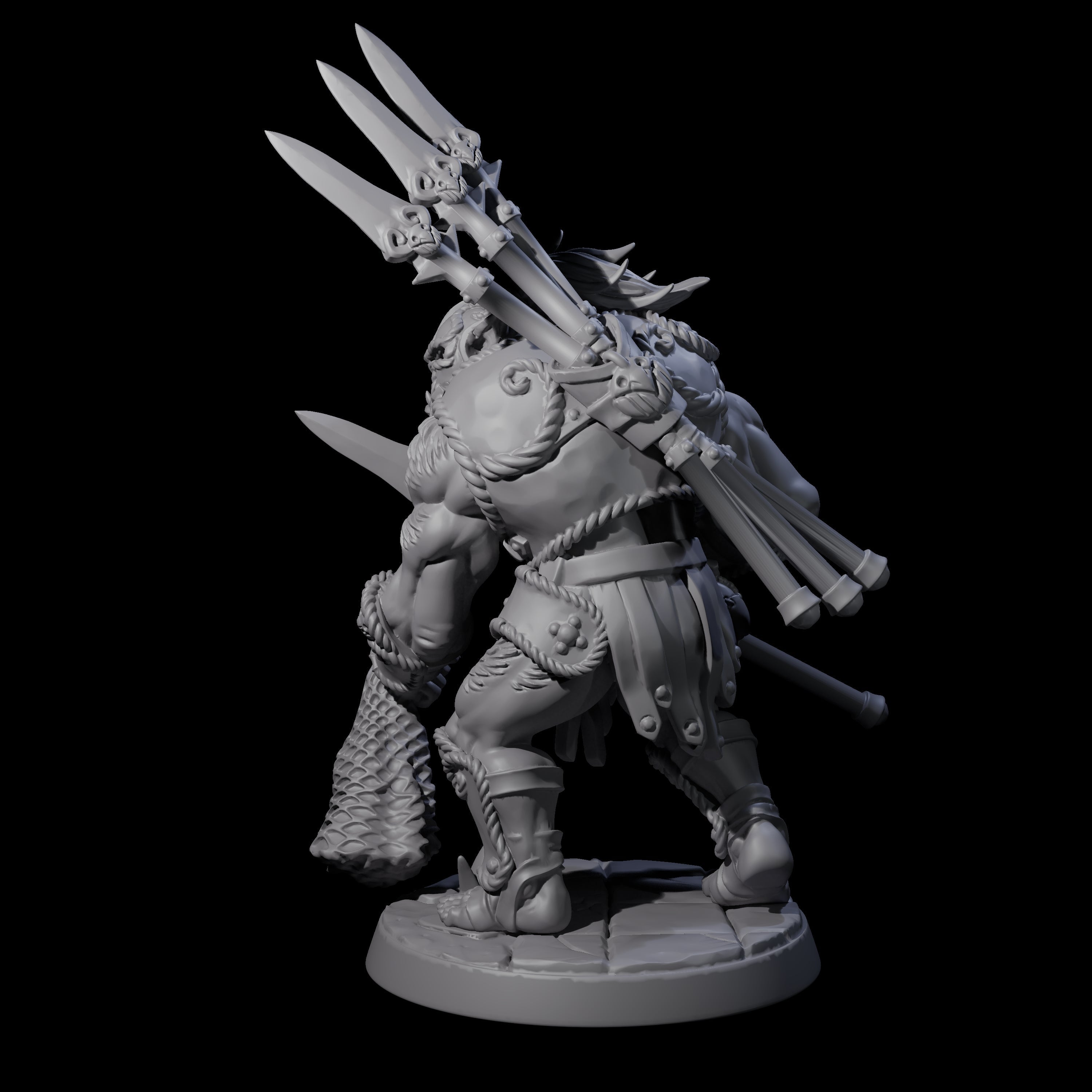 Grimy Bugbear C Miniature for Dungeons and Dragons, Pathfinder or other TTRPGs