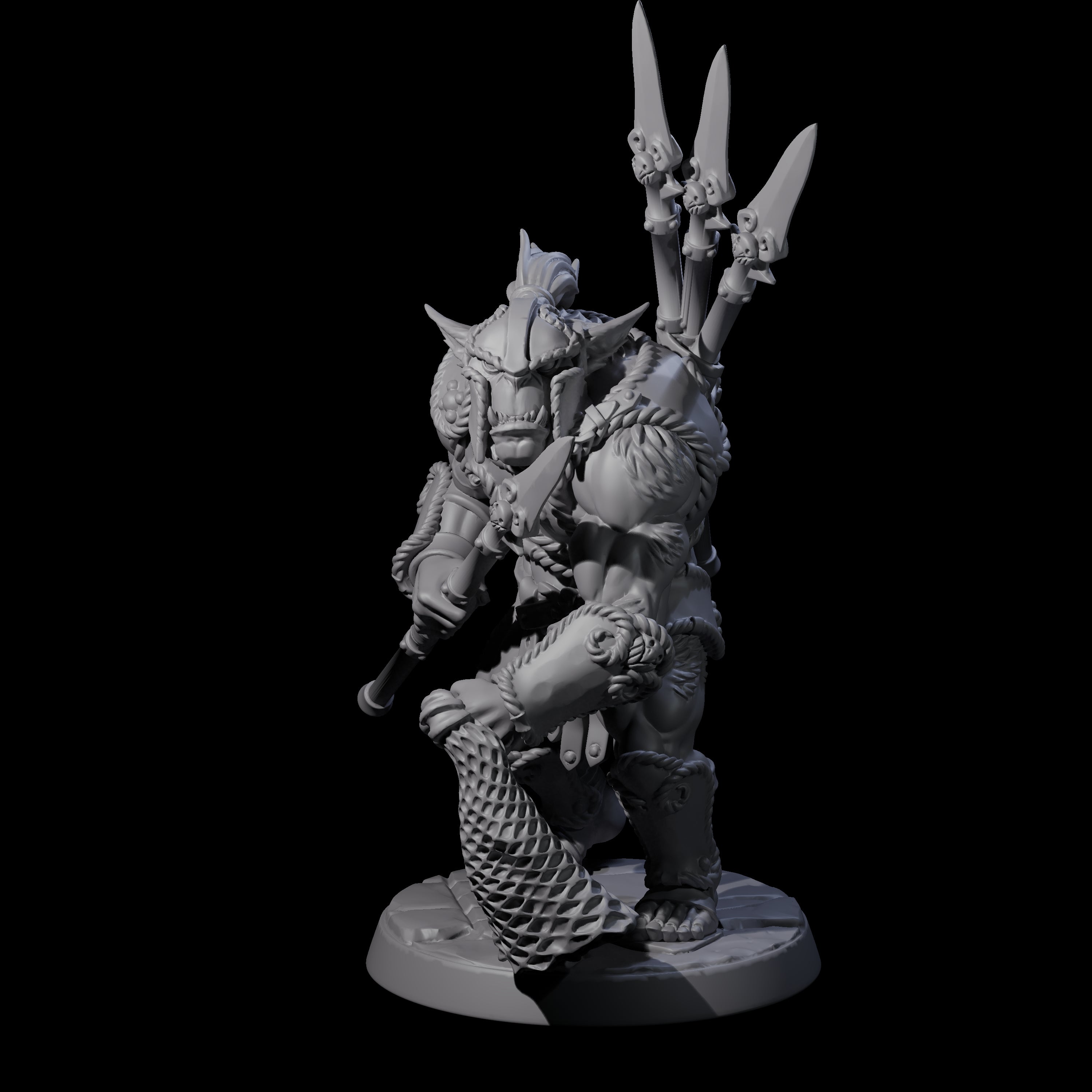 Grimy Bugbear C Miniature for Dungeons and Dragons, Pathfinder or other TTRPGs