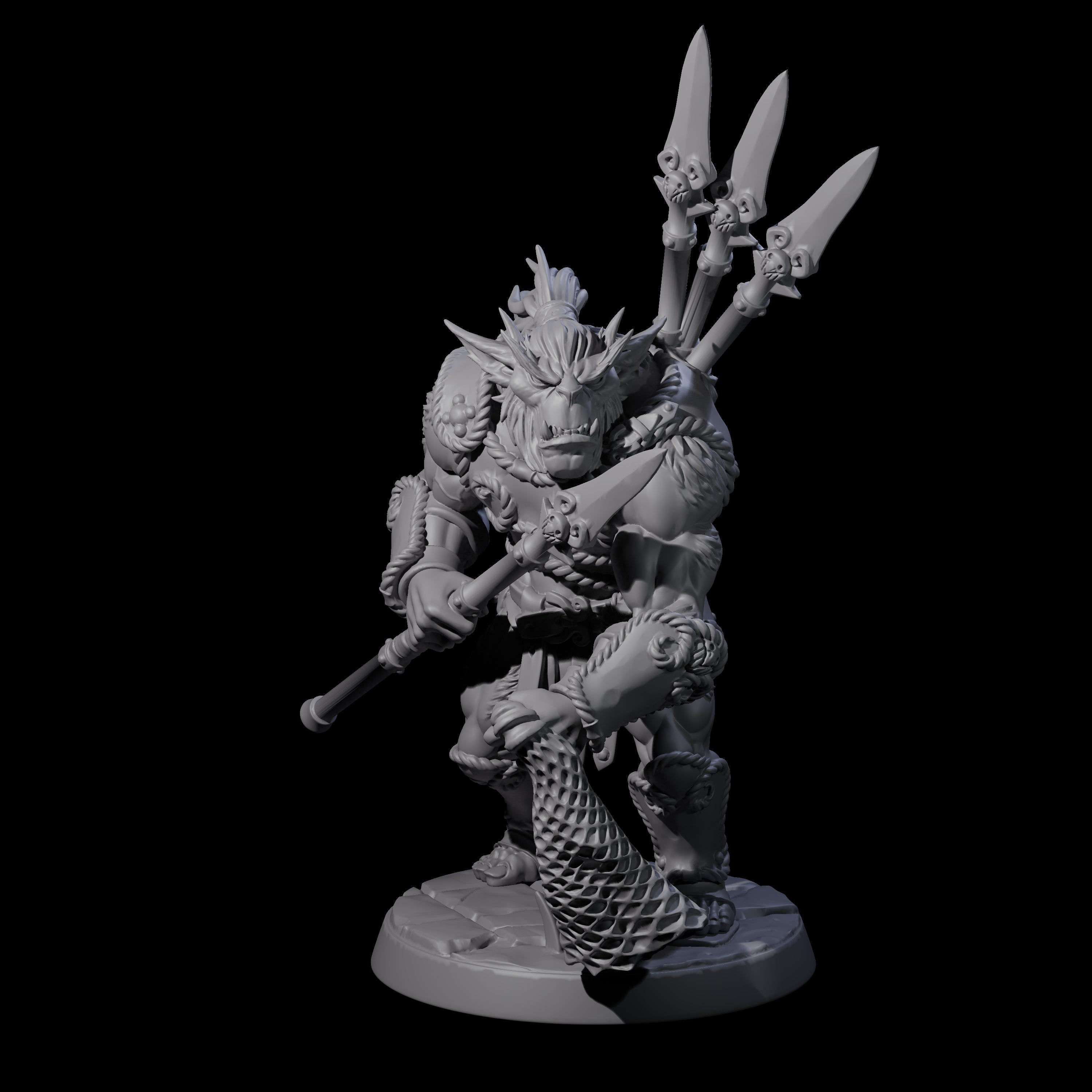 Grimy Bugbear C Miniature for Dungeons and Dragons, Pathfinder or other TTRPGs